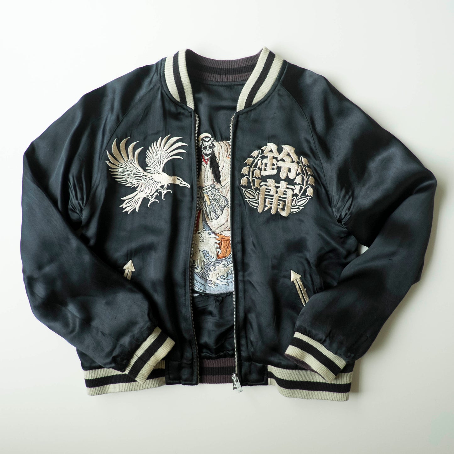 CROWS x WORST Regulus Bōya Harumichi Hawk Dragon Reversible Sukajan Suzuran Jacket L-XL Japanese Yankii Manga