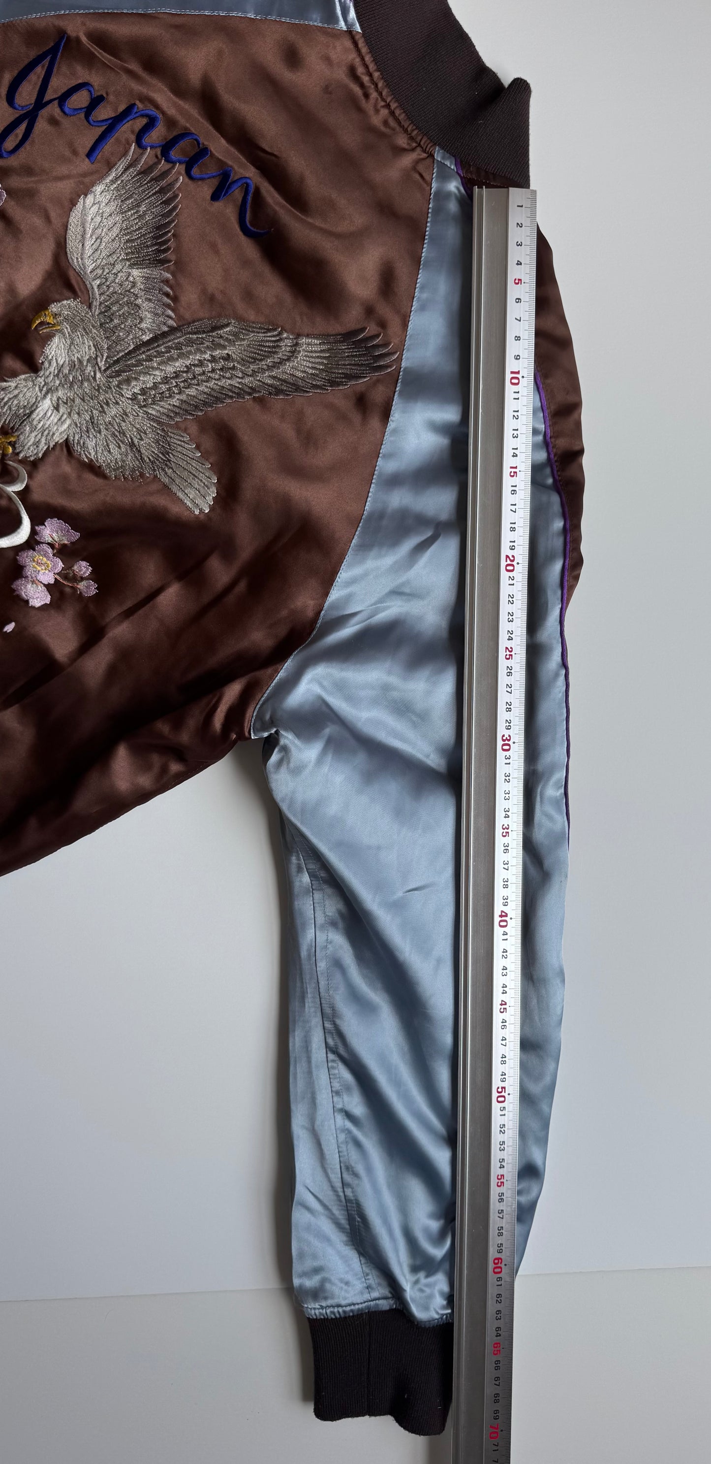 Rare Keita Maruyama Tokyo Paris Sukajan Size S Eagle Biplane Mt Fuji Sakura Embroidered Japanese Souvenir Jacket