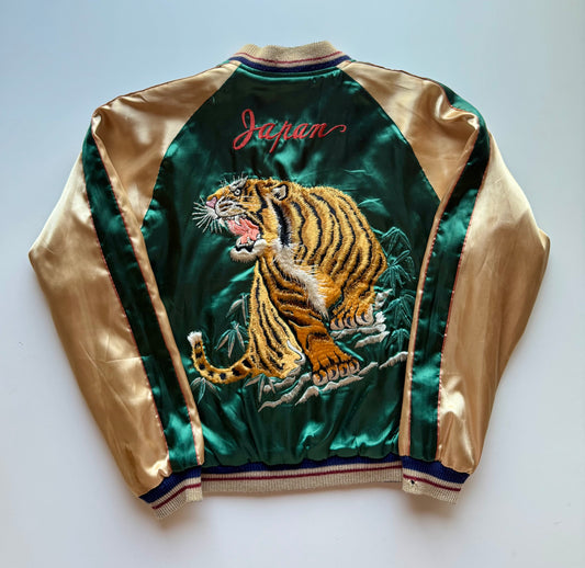 Vintage Tailor Toyo TT10930 Reversible Sukajan Jacket Size S Tiger LOCALS Hot Rod Japanese Souvenir Bomber 2005