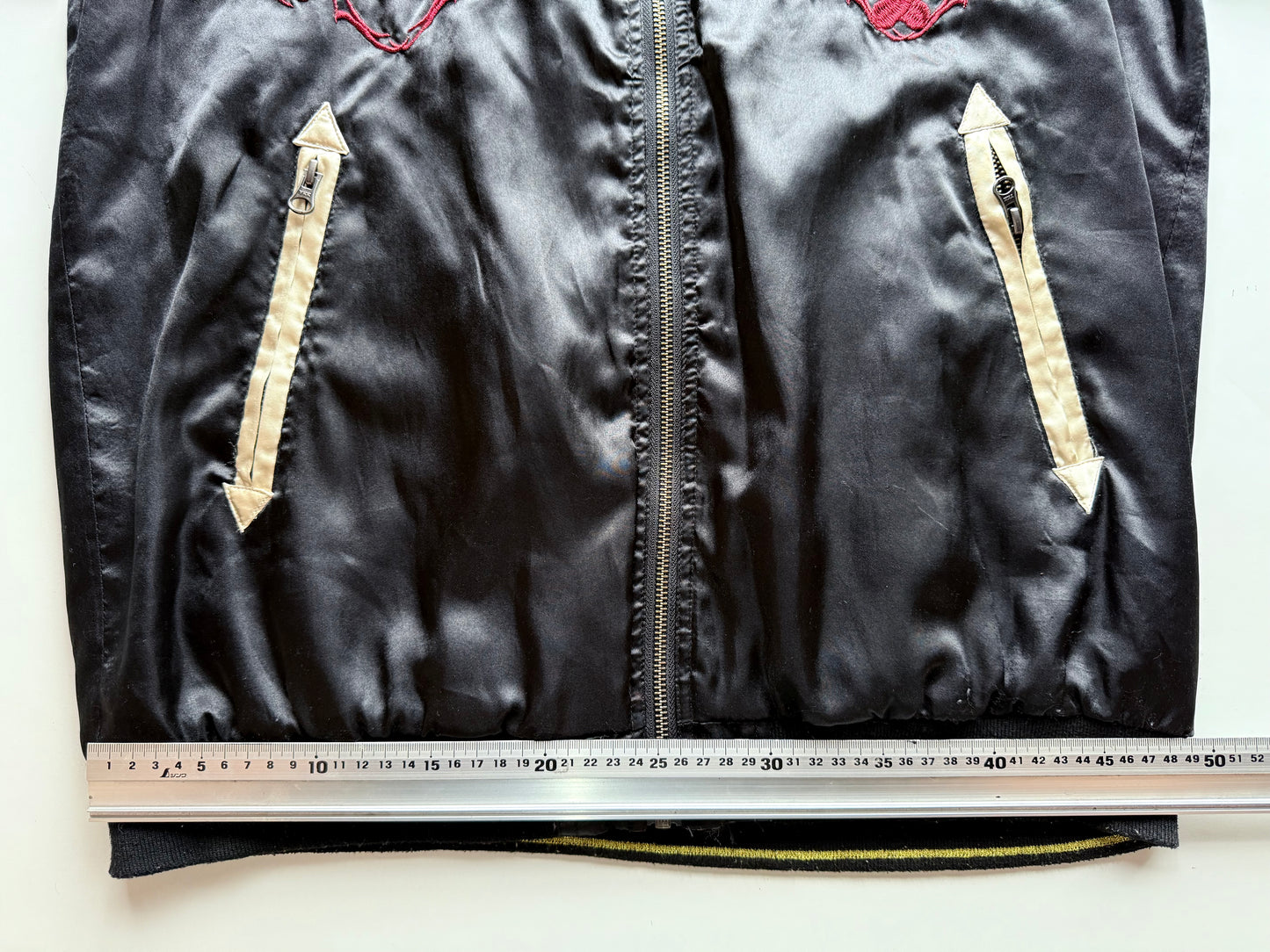 One Piece Portgas D. Ace Reversible Sukajan Jacket XL Anime Embroidered Japanese Souvenir Bomber
