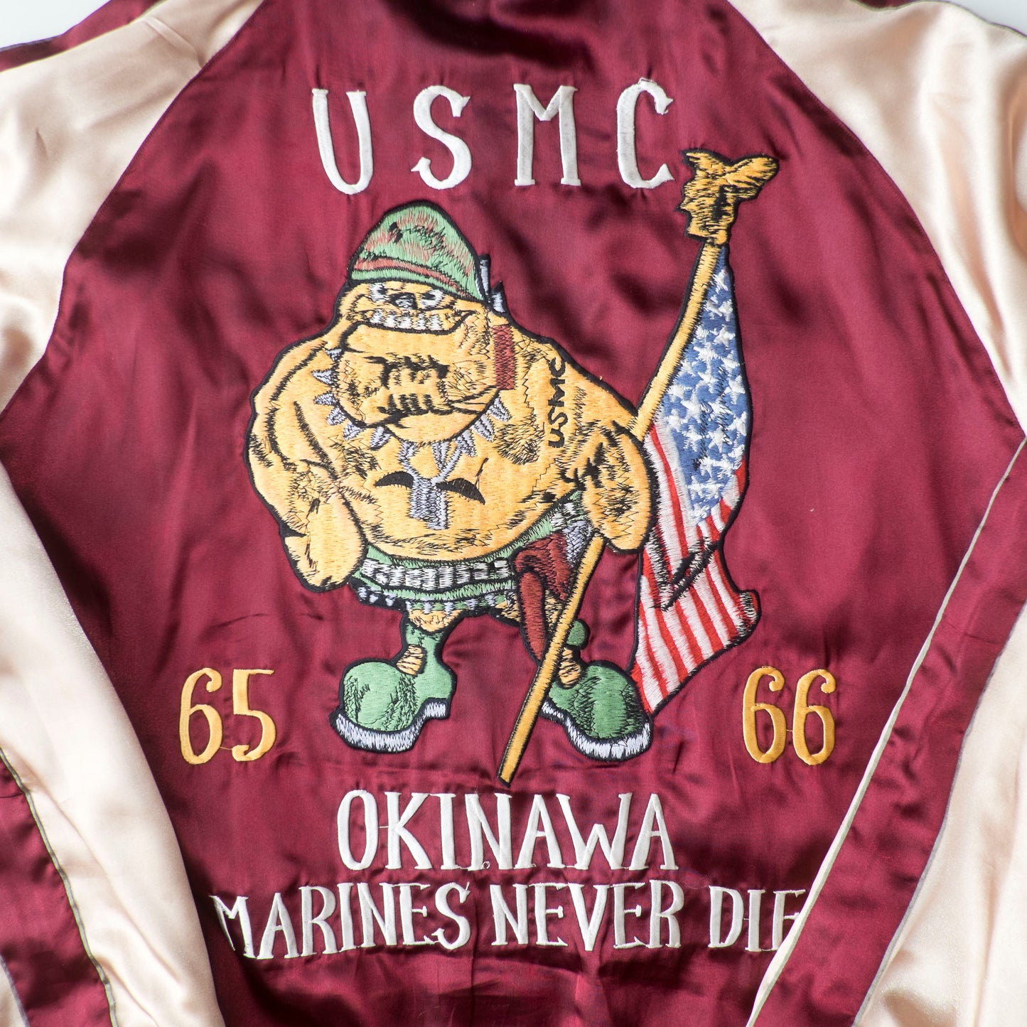 Rare 2007 Tailor Toyo TT11283 USMC Okinawa Marines Never Die Reversible Sukajan Jacket