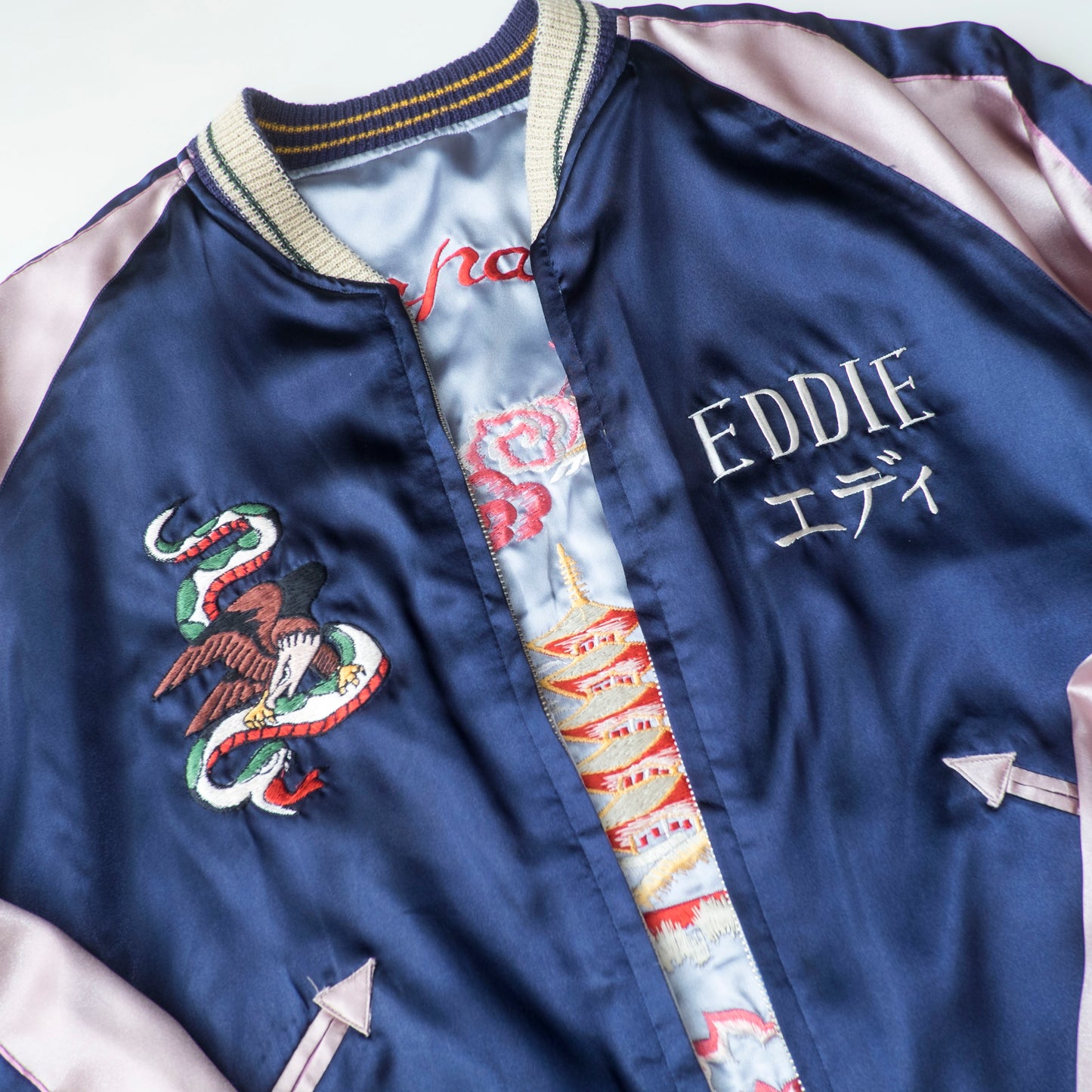 Rare 2007 Tailor Toyo TT11283 Yokota U.S. Air Force Skull Pilot Reversible Sukajan Jacket