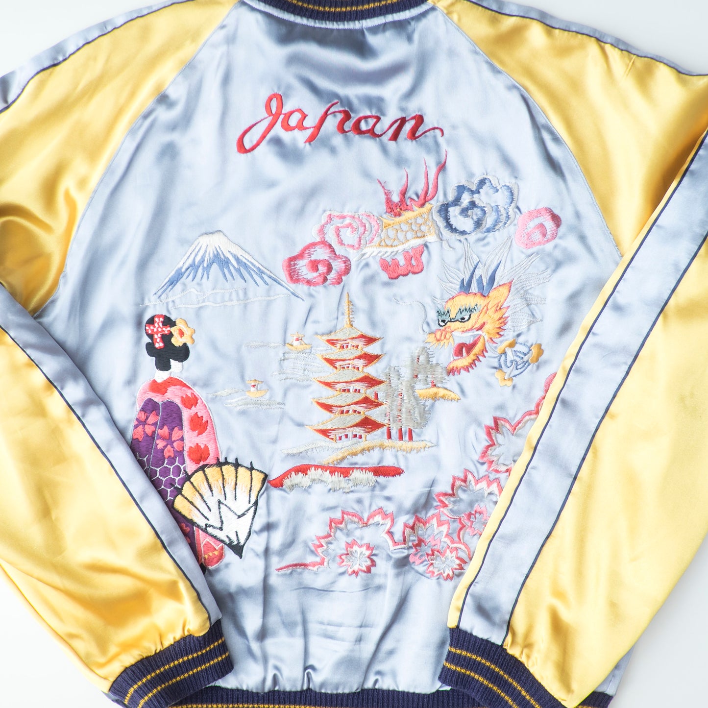 Rare 2007 Tailor Toyo TT11283 Yokota U.S. Air Force Skull Pilot Reversible Sukajan Jacket