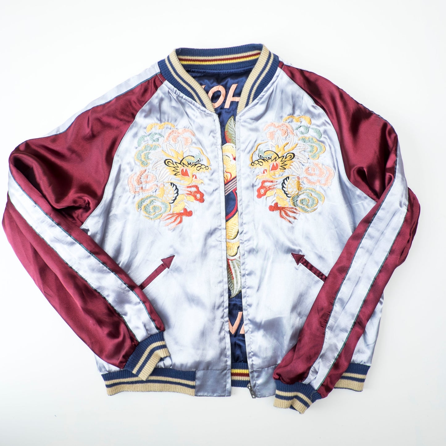 Vintage Tailor Toyo Aloha Hawaii Ukulele Dragon Reversible Sukajan Jacket