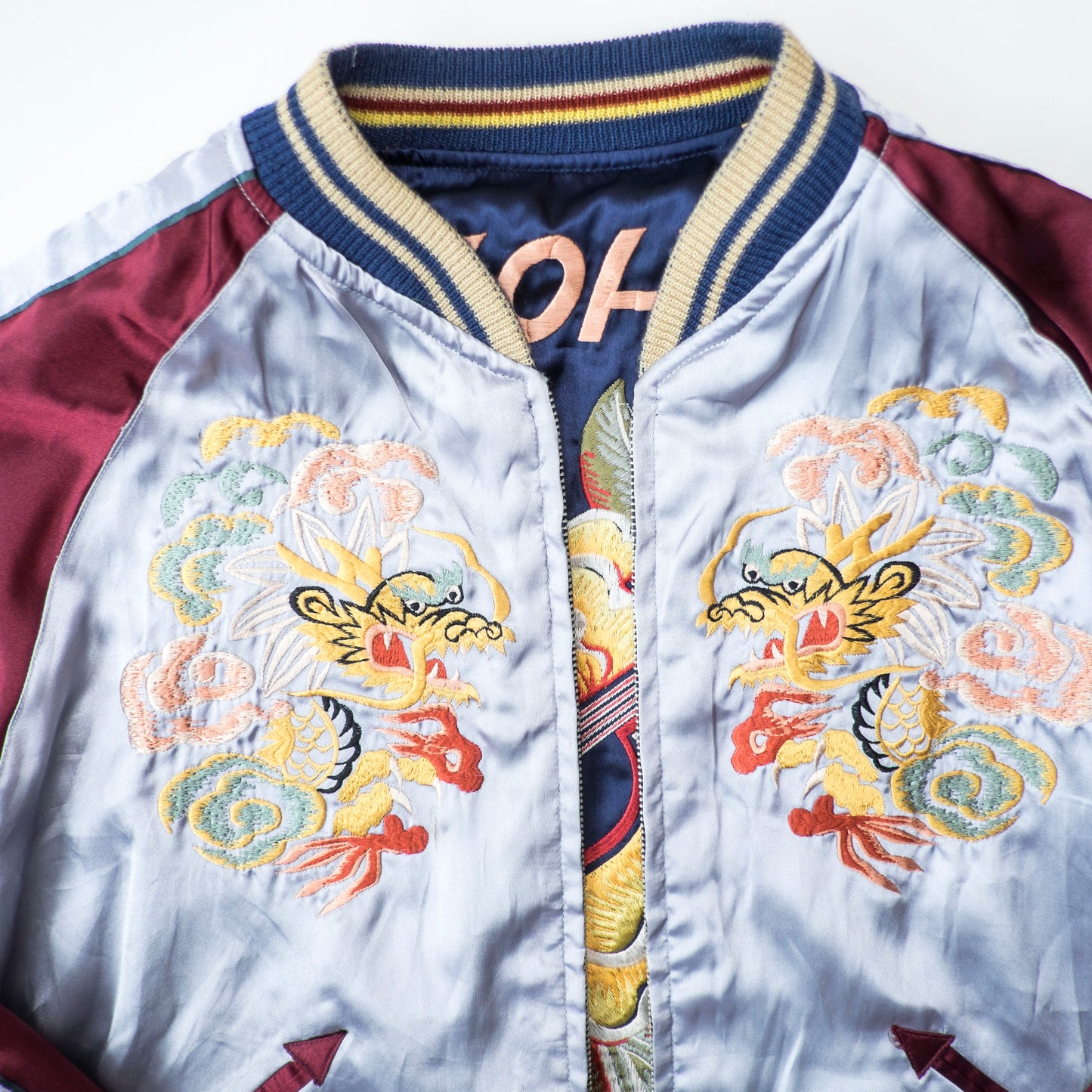 Vintage Tailor Toyo Aloha Hawaii Ukulele Dragon Reversible Sukajan Jacket