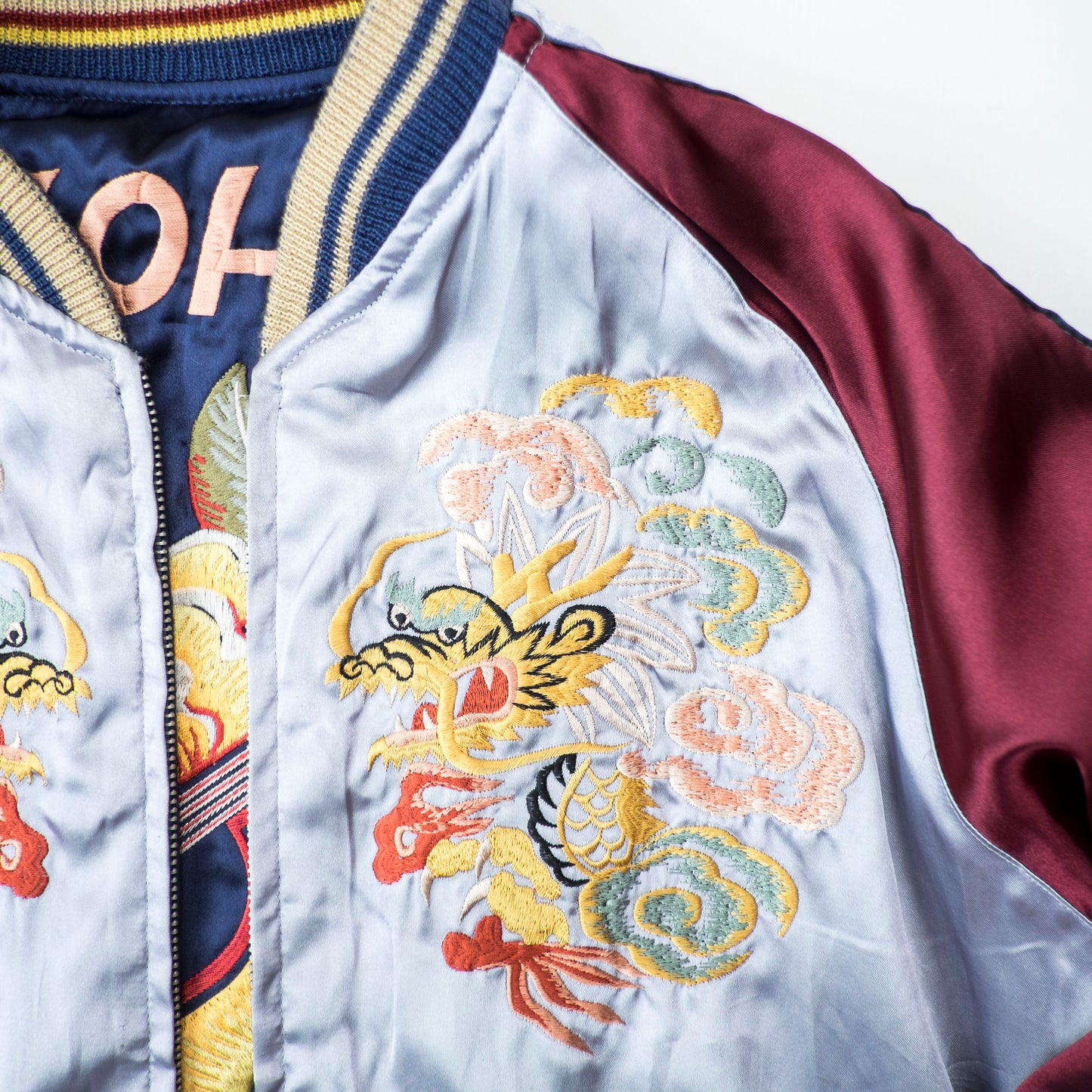 Vintage Tailor Toyo Aloha Hawaii Ukulele Dragon Reversible Sukajan Jacket