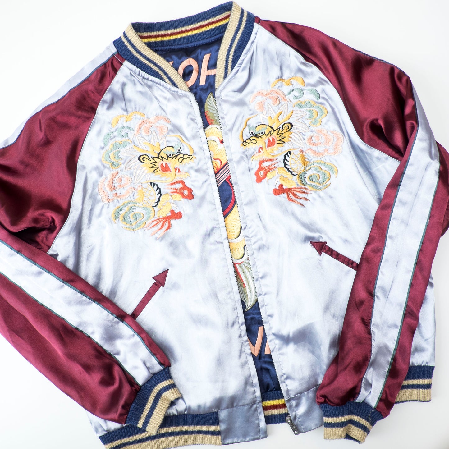 Vintage Tailor Toyo Aloha Hawaii Ukulele Dragon Reversible Sukajan Jacket
