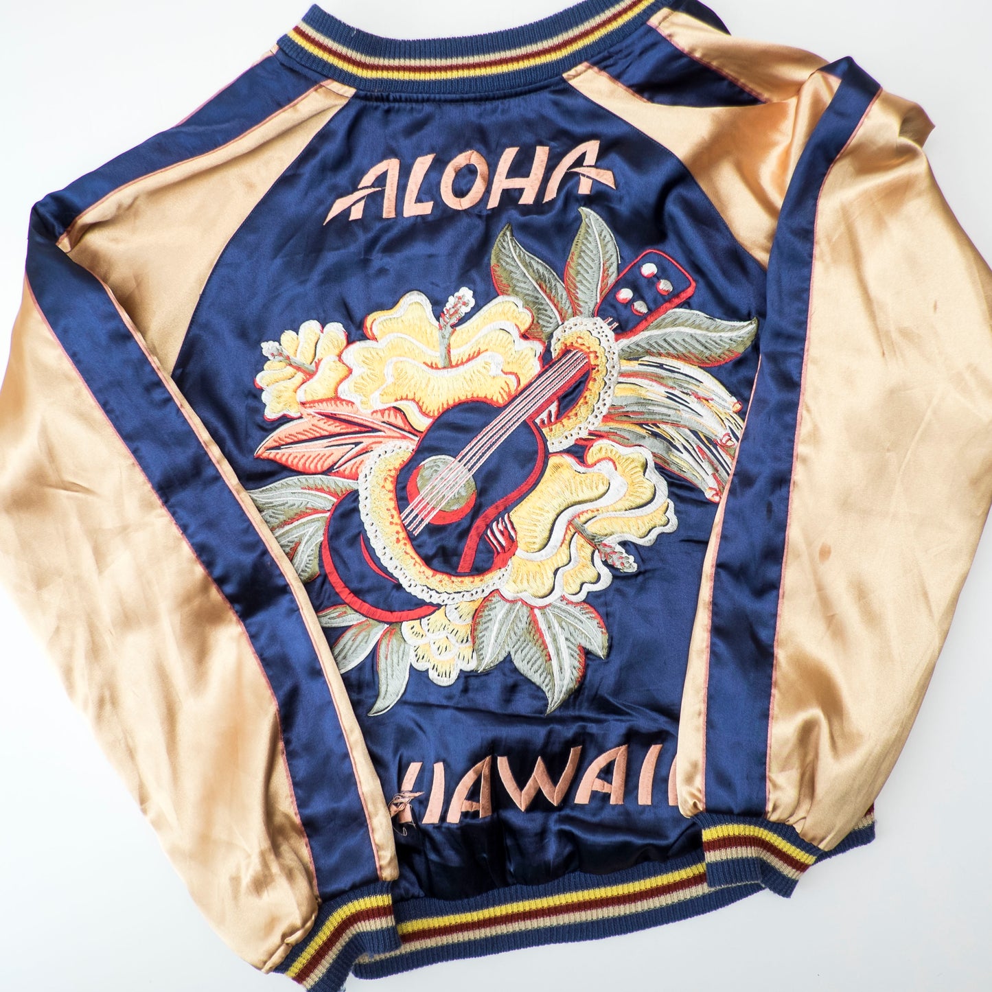 Vintage Tailor Toyo Aloha Hawaii Ukulele Dragon Reversible Sukajan Jacket