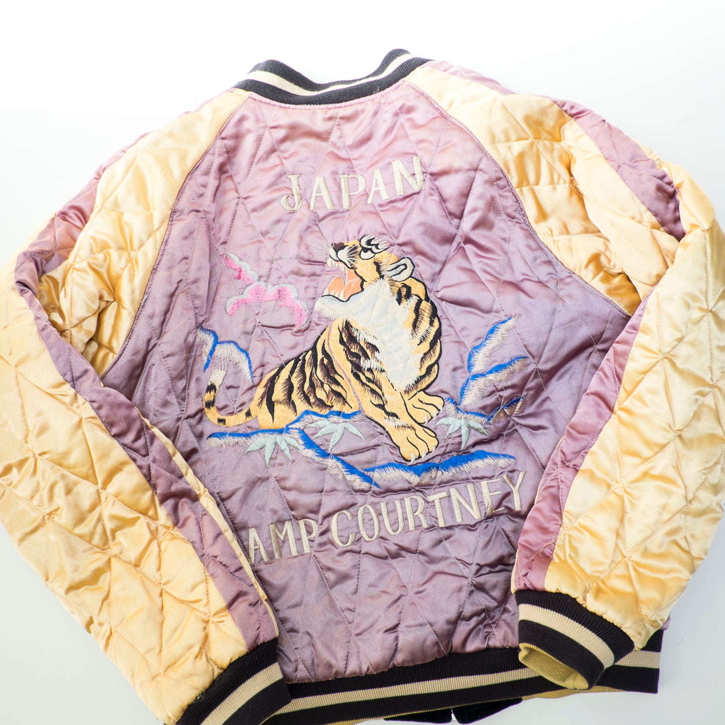 Vintage Tailor Toyo USMC 3rd Marine Division Camp Courtney Reversible Velveteen Sukajan Jacket