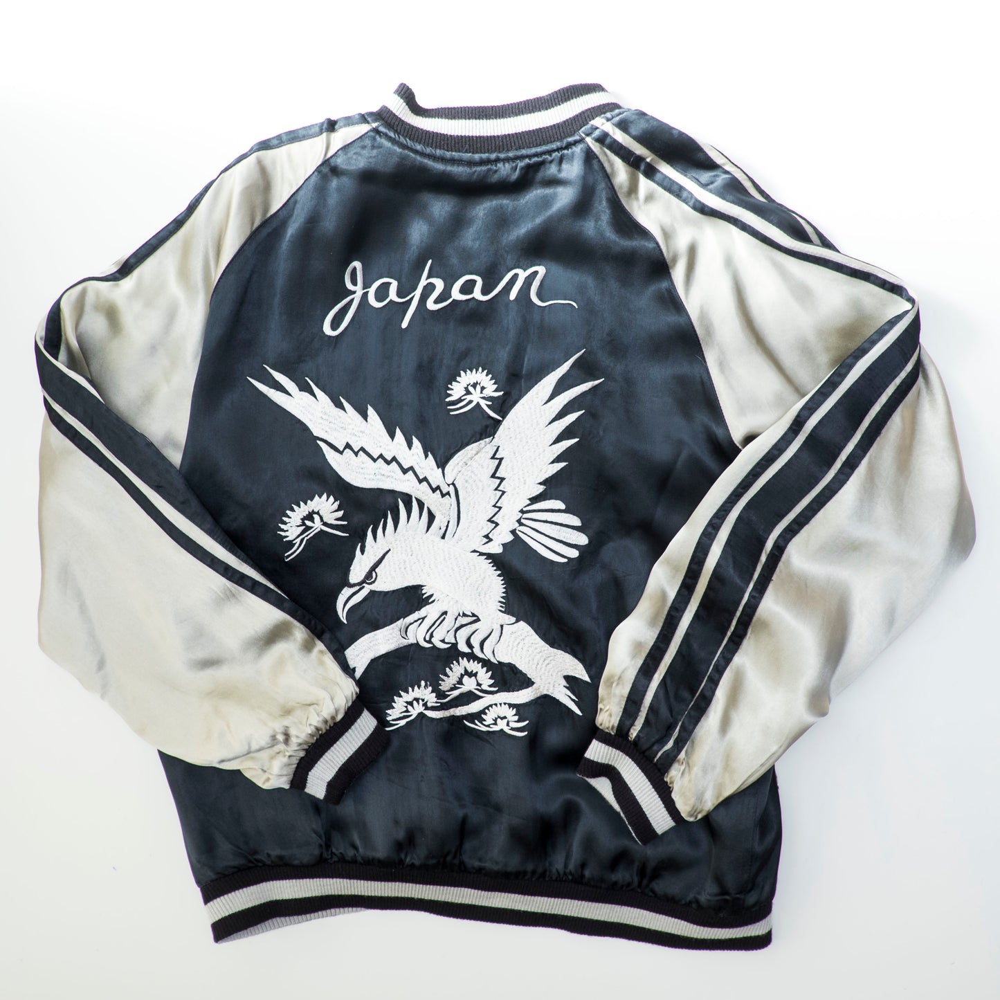 Vintage Back Street Crawler Reversible Sukajan Jacket Cobra Skull Eagle Roses Gothic Punk Japanese Souvenir Bomber