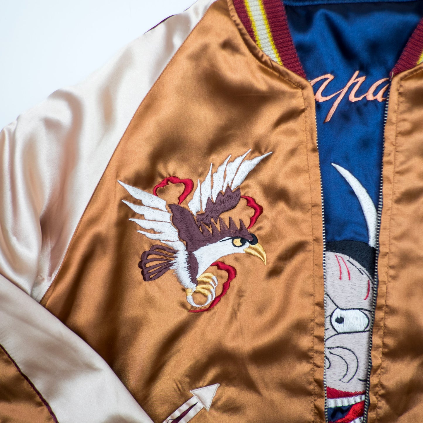 Rare Tailor Toyo TT11041 Reversible Sukajan Hannya Crane Turtle Mt Fuji Castle Dragon Eagle HiGH&LOW Jacket