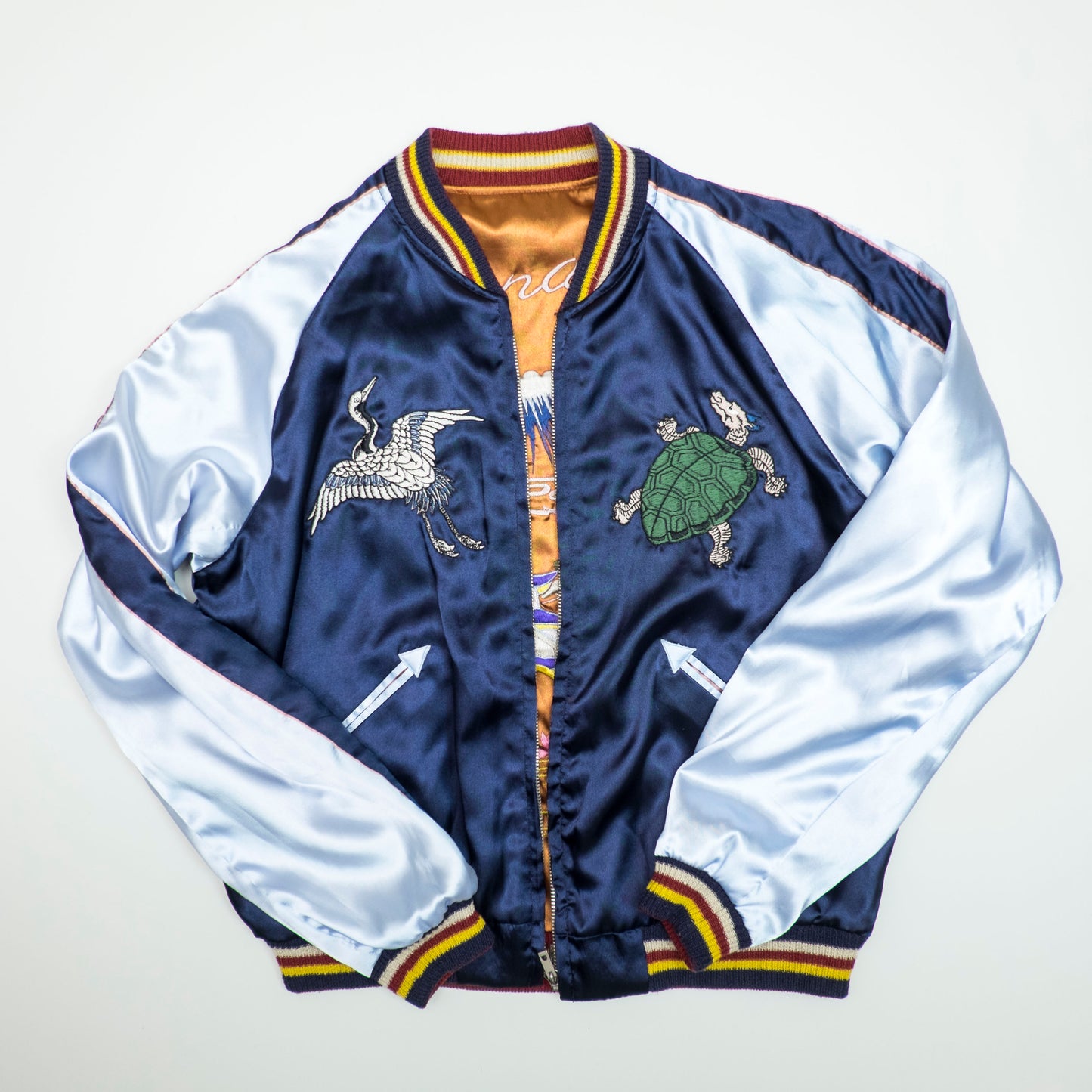 Rare Tailor Toyo TT11041 Reversible Sukajan Hannya Crane Turtle Mt Fuji Castle Dragon Eagle HiGH&LOW Jacket