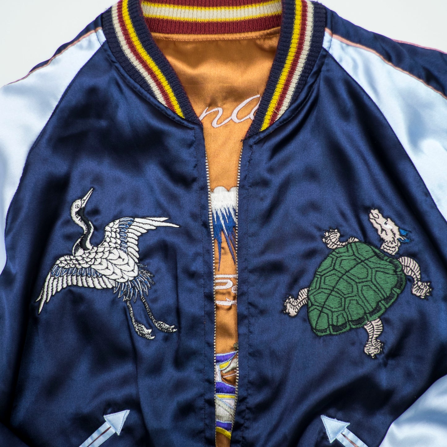Rare Tailor Toyo TT11041 Reversible Sukajan Hannya Crane Turtle Mt Fuji Castle Dragon Eagle HiGH&LOW Jacket