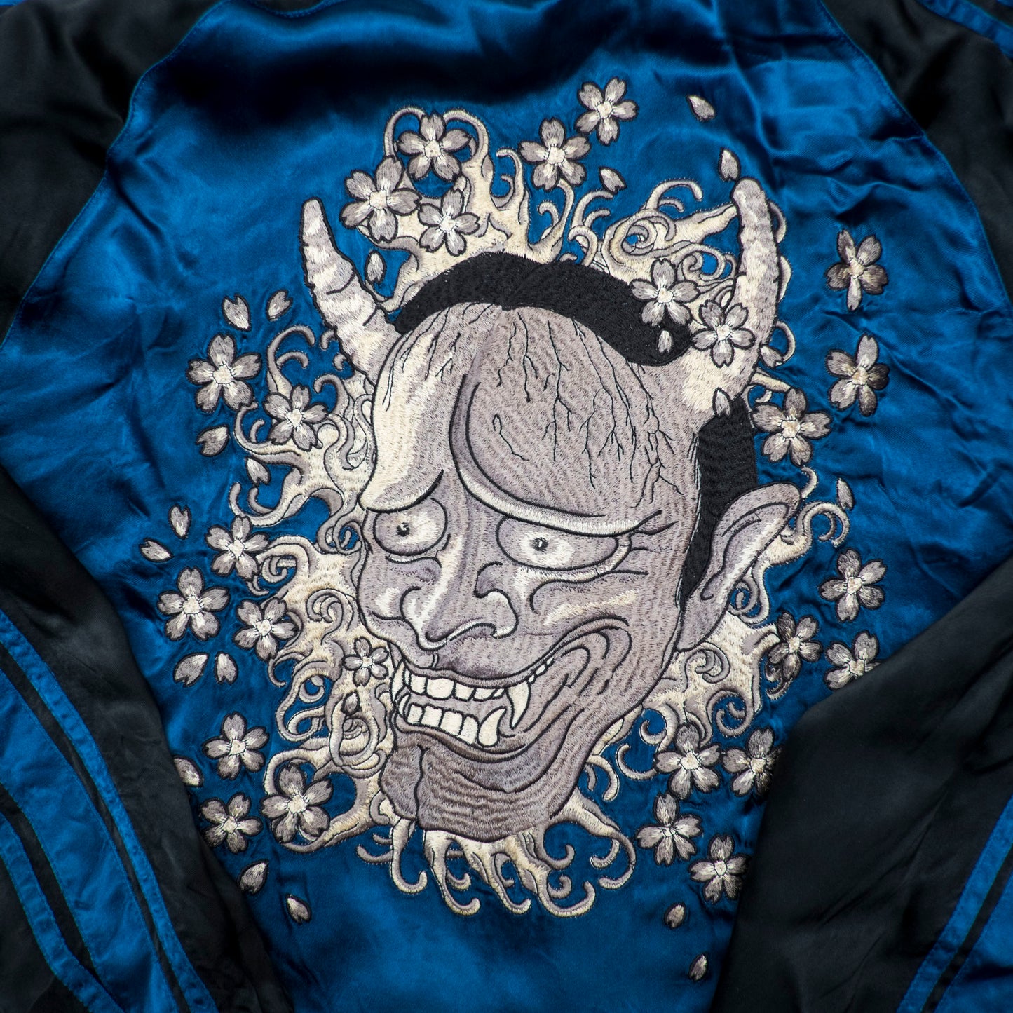 Rare Satori Reversible Hannya Jiraiya Toad Sukajan Jacket XL Japanese Embroidered Souvenir Bomber L-XL