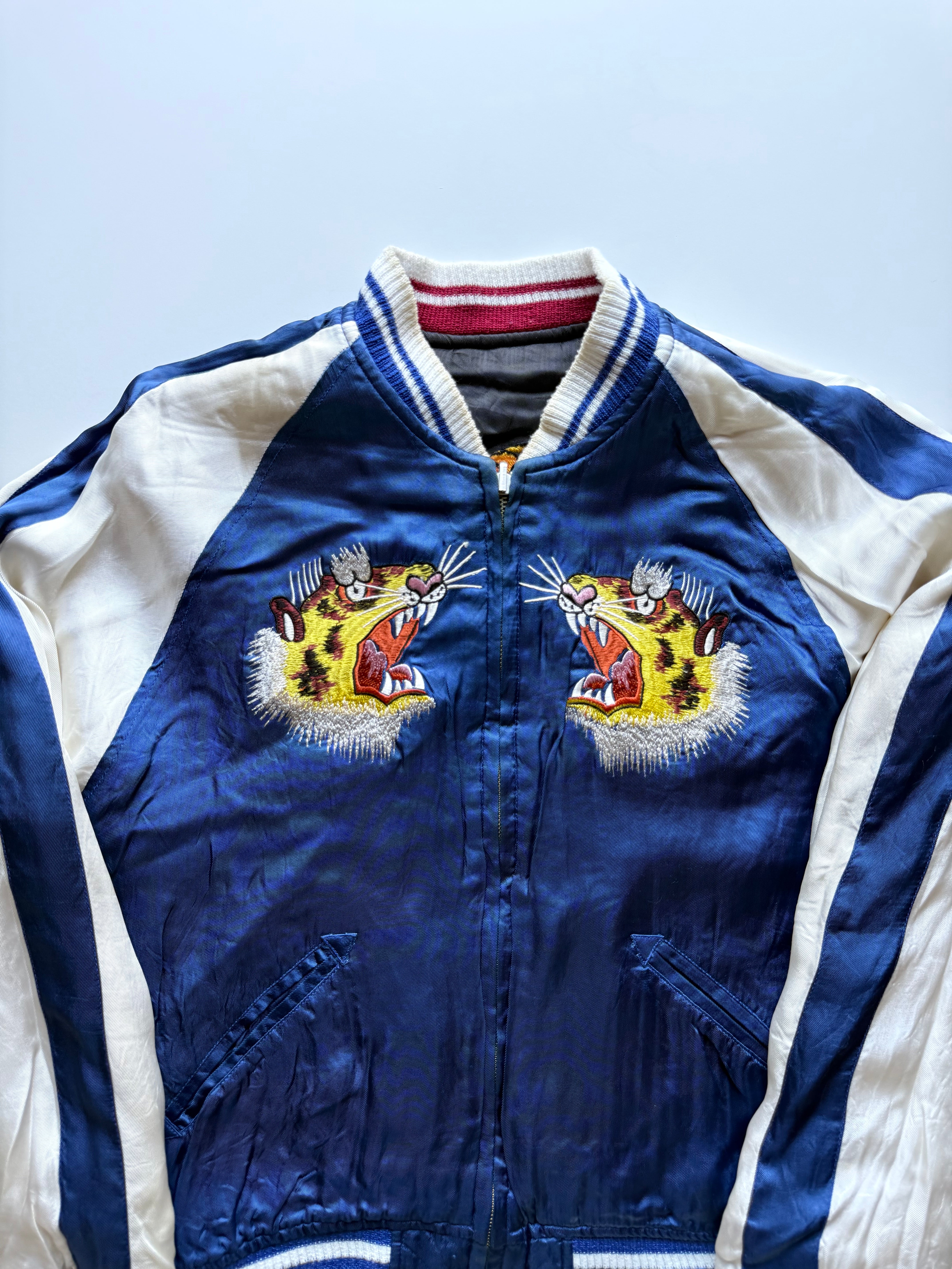 Vintage Hashimoto Shokai Tiger Dragon Sukajan Jacket – Japonista