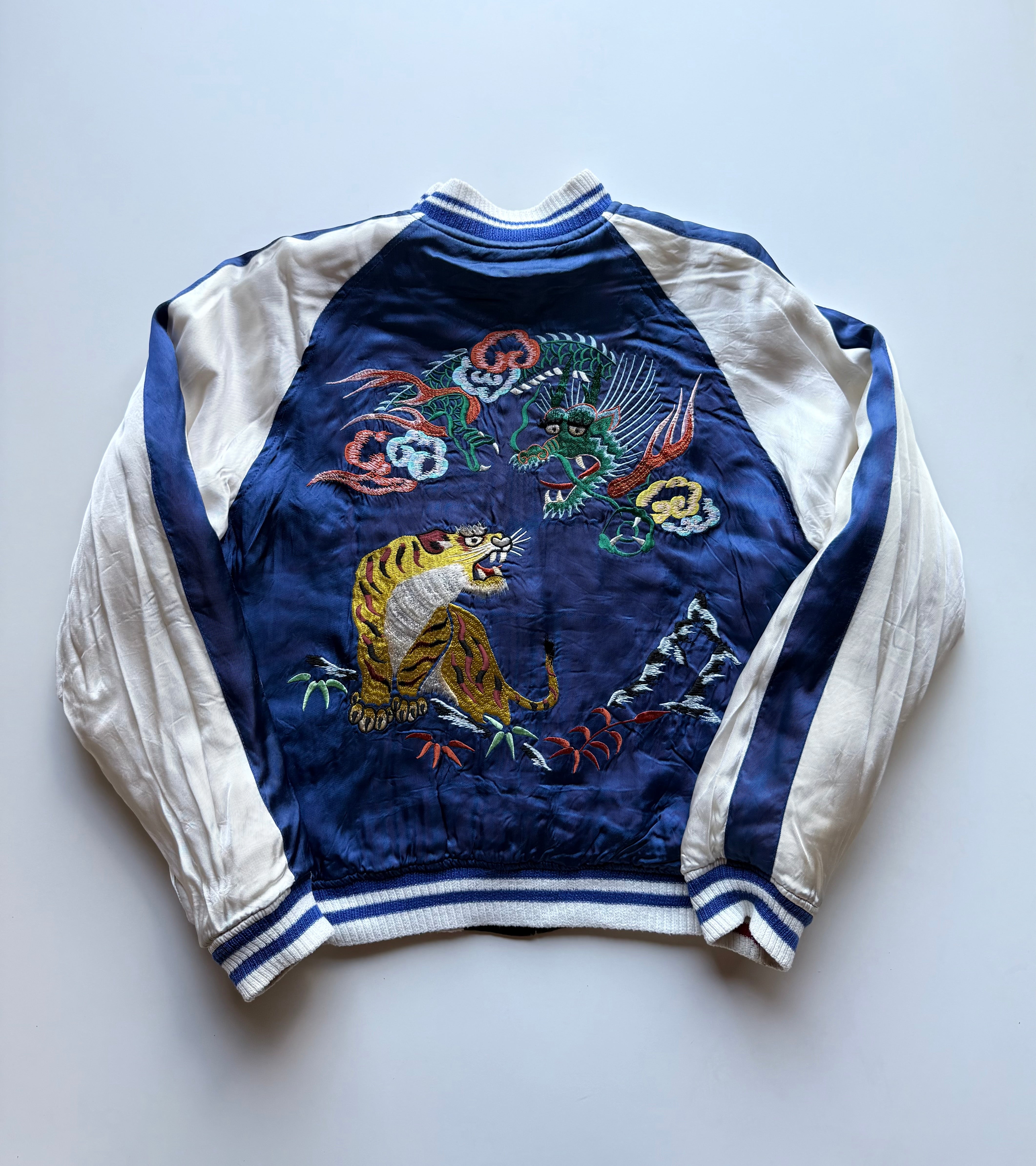 Vintage Hashimoto Shokai Tiger Dragon Sukajan Jacket – Japonista