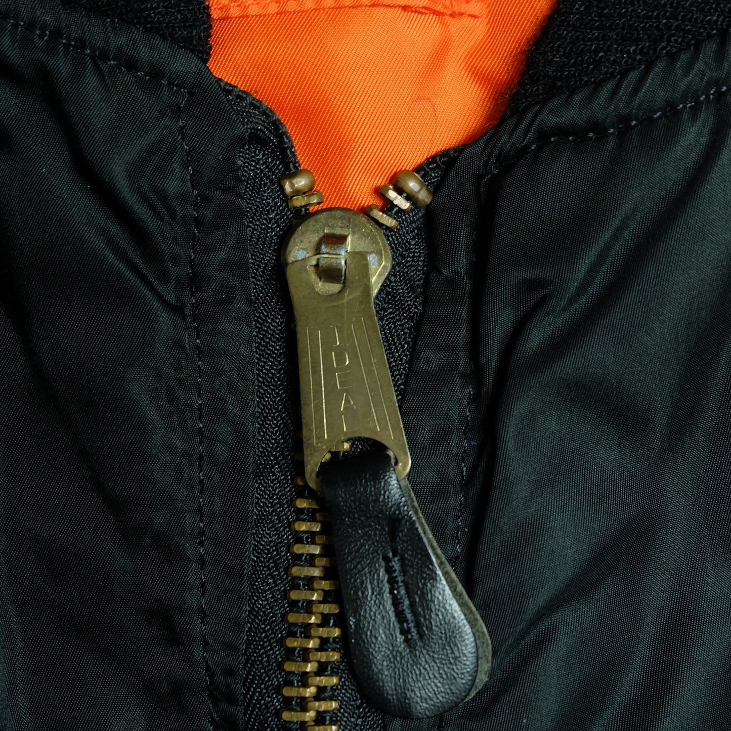 Vintage 1990s Alpha Industries Batman Logo MA-1 Bomber Jacket Medium USA Made Reversible Black Orange Flight Jacket
