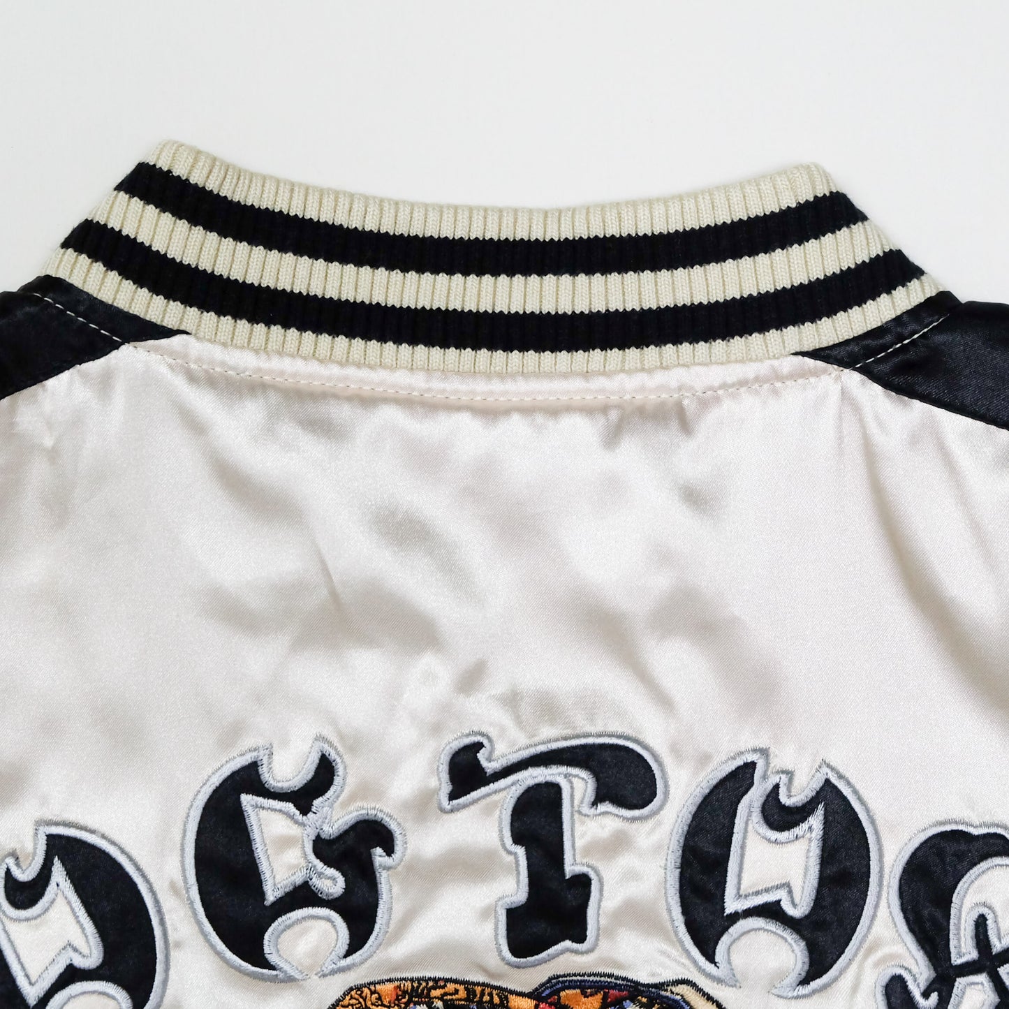 DOGTOWN Vintage Japanese Japan Samurai Musha Biker BLACK DRAGON Embroidered Yokosuka Jumper Bomber Sukajan Souvenir Jacket S