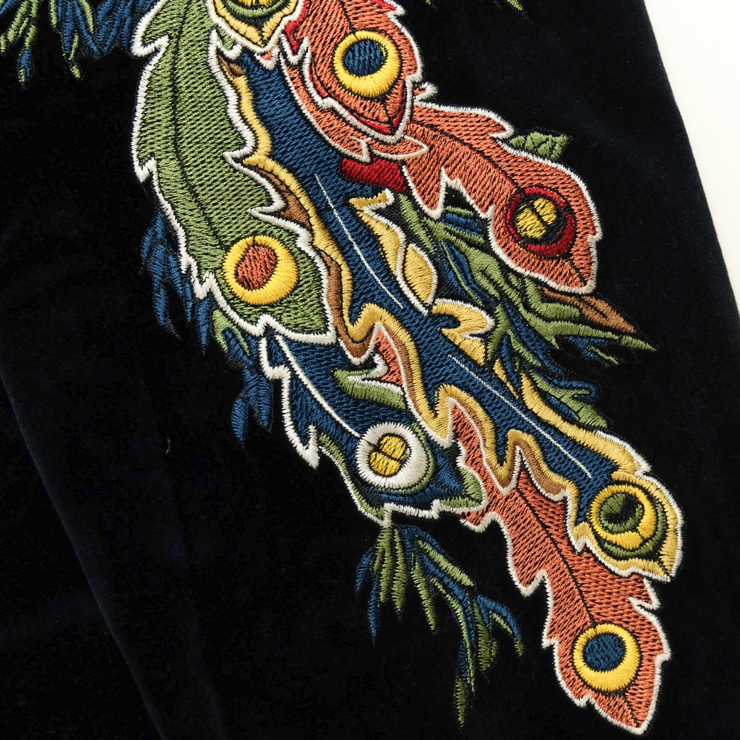 AMEKAJI Yakuza Fashion Tedman BRM Soul of Phoenix Sukajan Jacket | Embroidered Velvet Souvenir Jacket Japan Mt. Fuji Phoenix Yokosuka Bomber