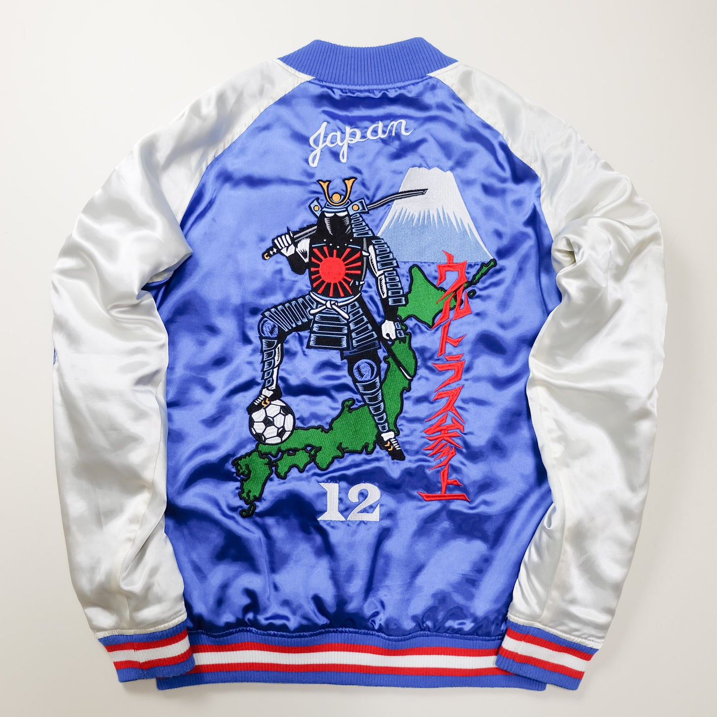 PUNK DRUNKERS Vintage Japanese Japan Soccer World Cup South Africa Samurai Musha Embroidered Yokosuka Jumper Bomber Sukajan Souvenir Jacket