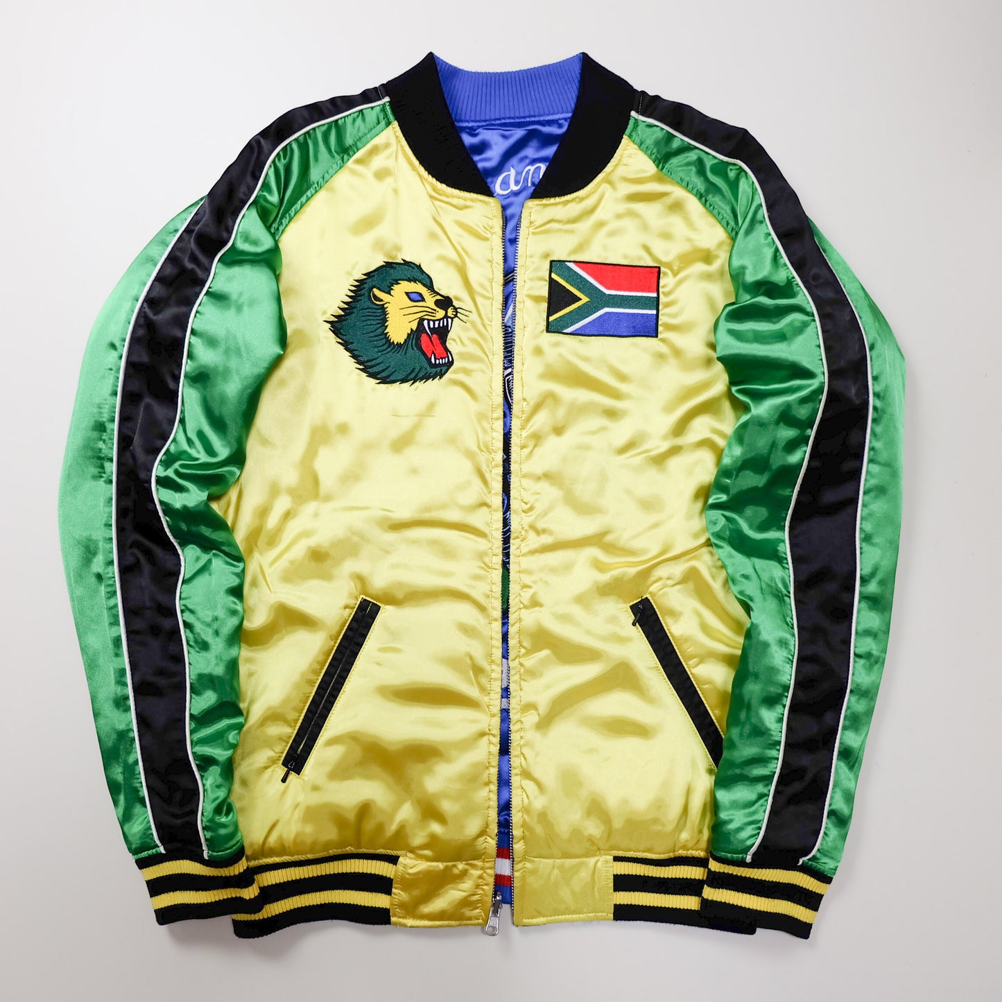 PUNK DRUNKERS Vintage Japanese Japan Soccer World Cup South Africa Samurai Musha Embroidered Yokosuka Jumper Bomber Sukajan Souvenir Jacket