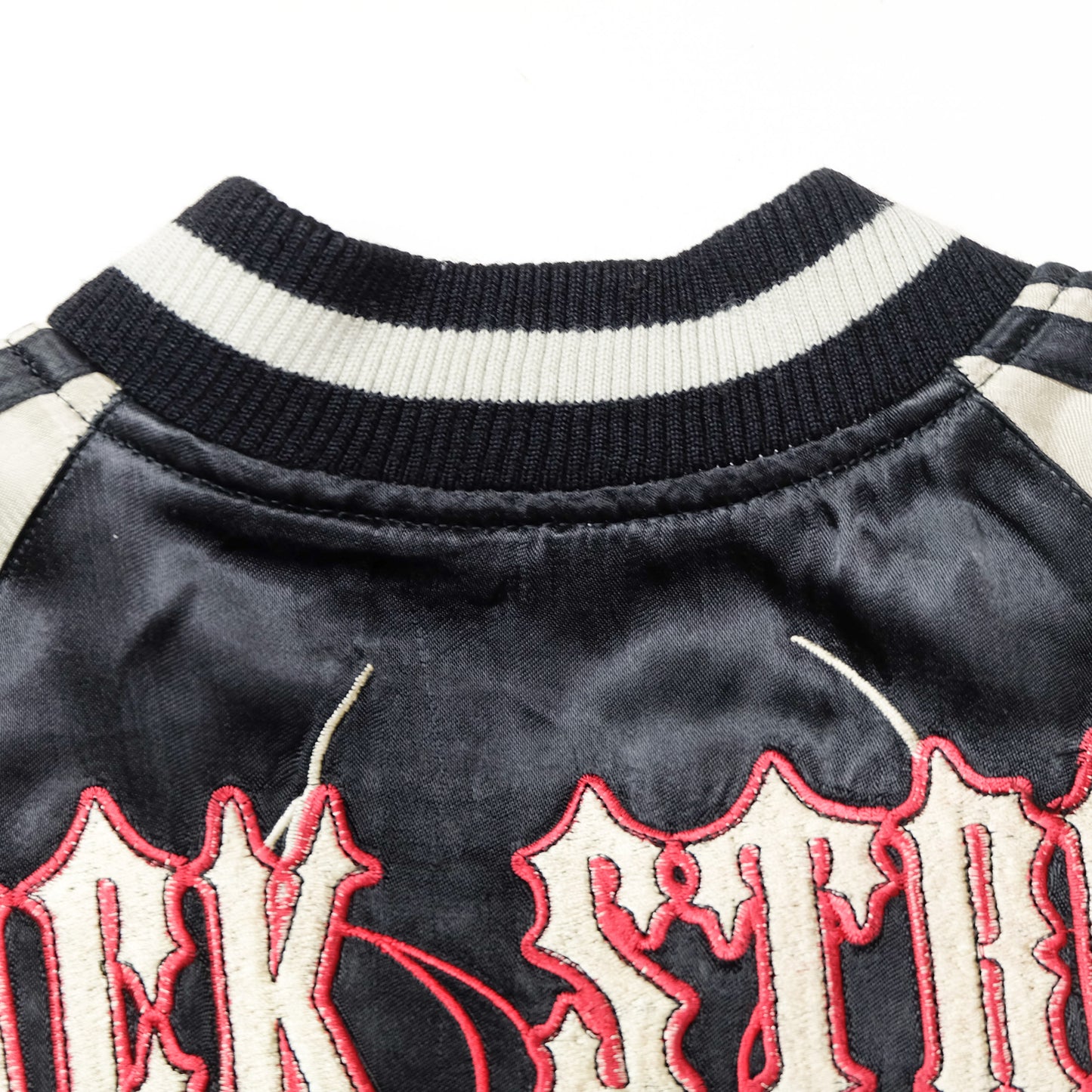 BACK STREET CRAWLER Vintage Japanese Japan Skeleton Skull Punk Junk Clothing  Embroidered Yokosuka Jumper Bomber Sukajan Souvenir Jacket S