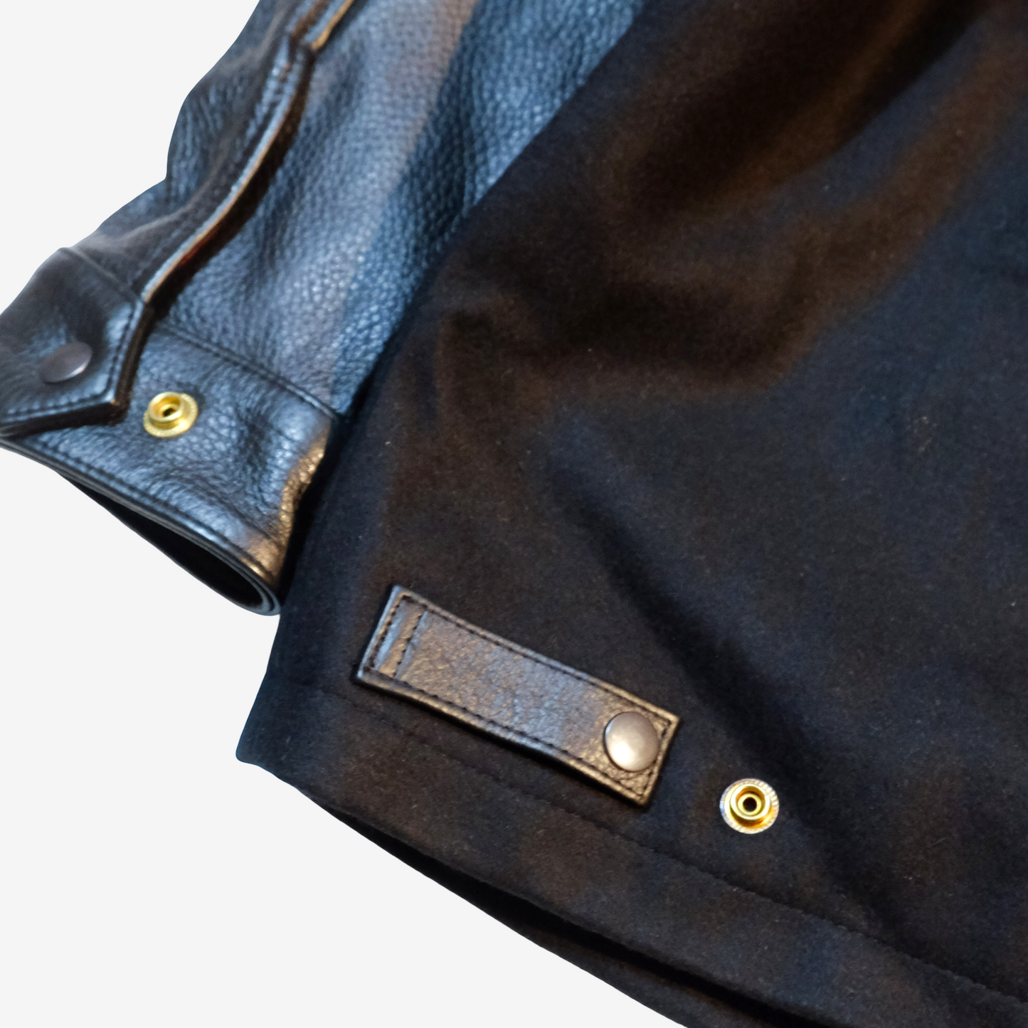 KAMINARI TOKYO Stadium Jacket Size XL | Japanese Motors Varsity Jacket with Leather Sleeves