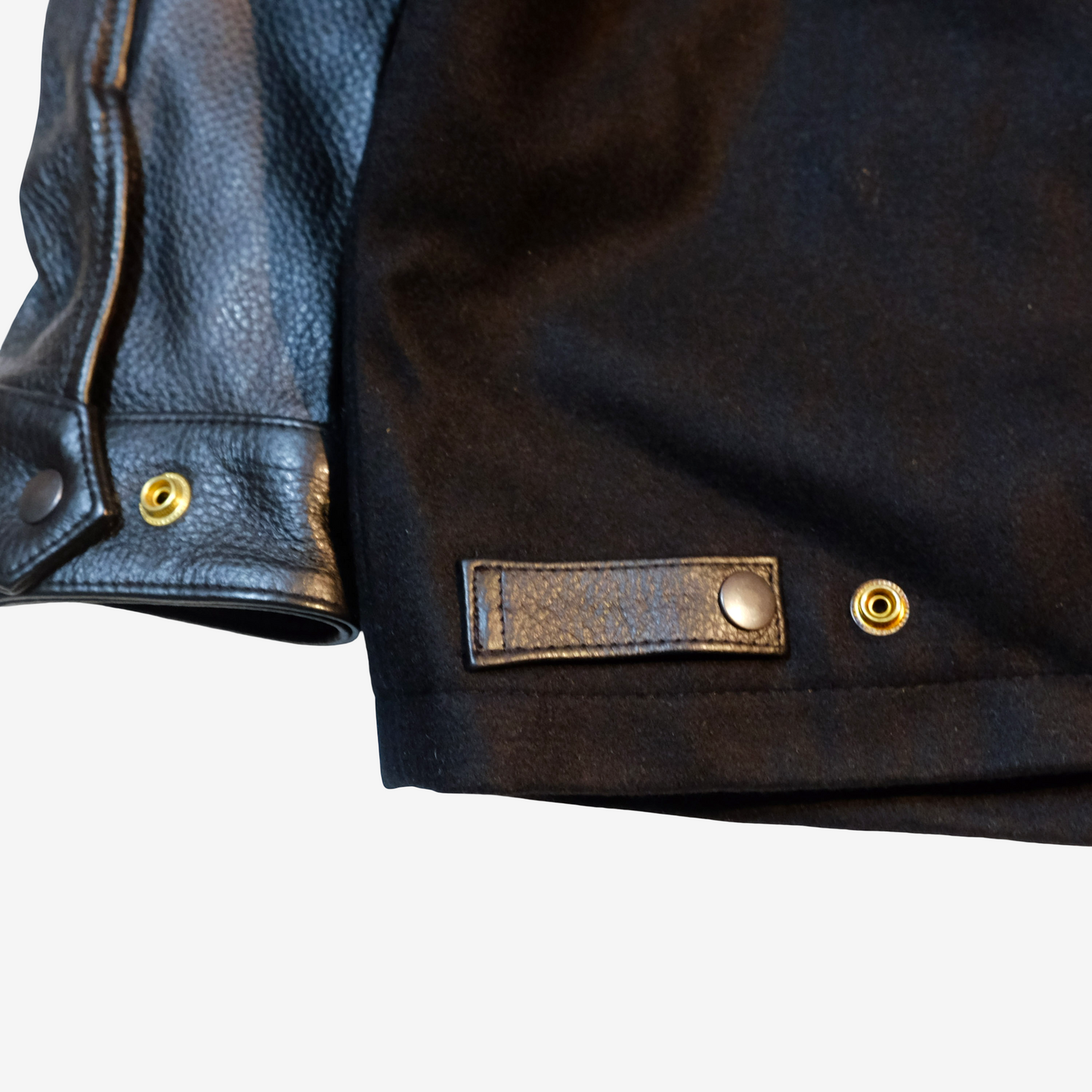 KAMINARI TOKYO Stadium Jacket Size XL | Japanese Motors Varsity Jacket with Leather Sleeves