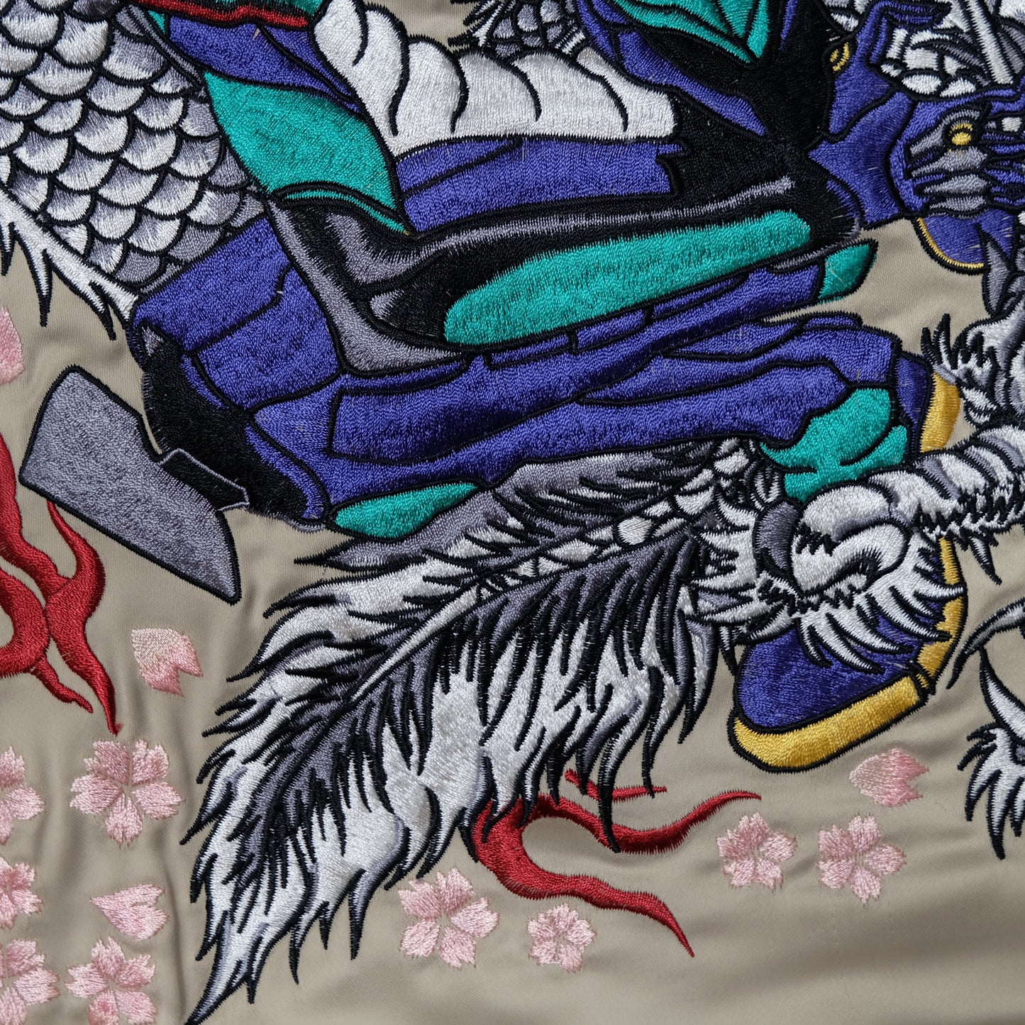 Nishiki x Evangelion EVA-01 Sakura Sukajan Jacket Size M | Pink Japanese Anime Souvenir Bomber