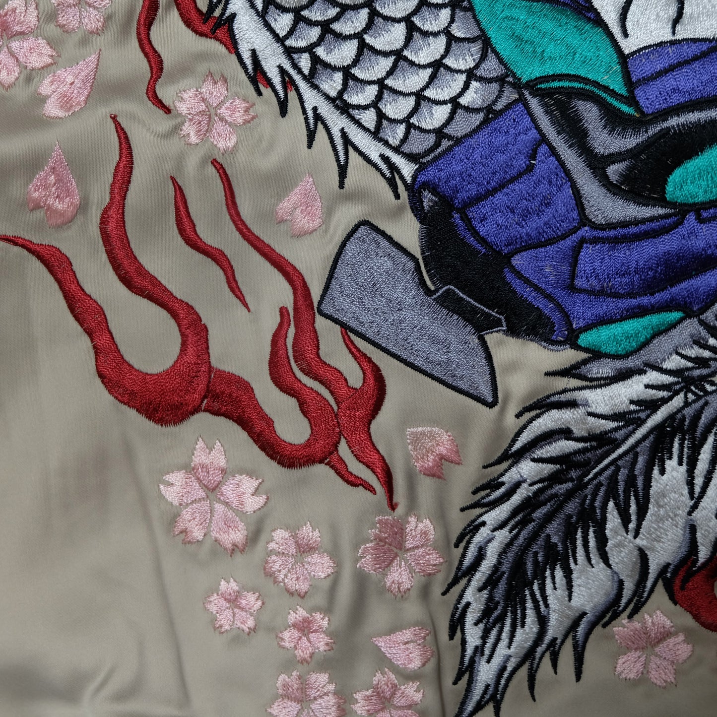 Nishiki x Evangelion EVA-01 Sakura Sukajan Jacket Size M | Pink Japanese Anime Souvenir Bomber