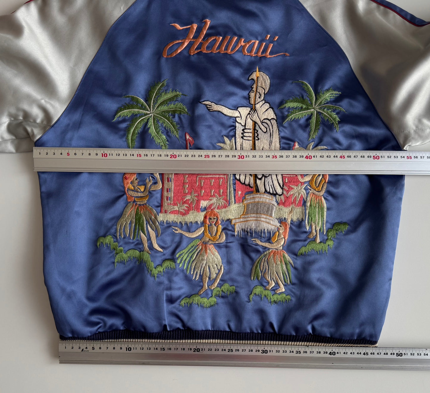 Vintage Tailor Toyo Enterprise Reversible Hawaii Sukajan Jacket Dragon Hawaii Hula Girl Aloha Embroidered Japanese Souvenir Bomber Size M