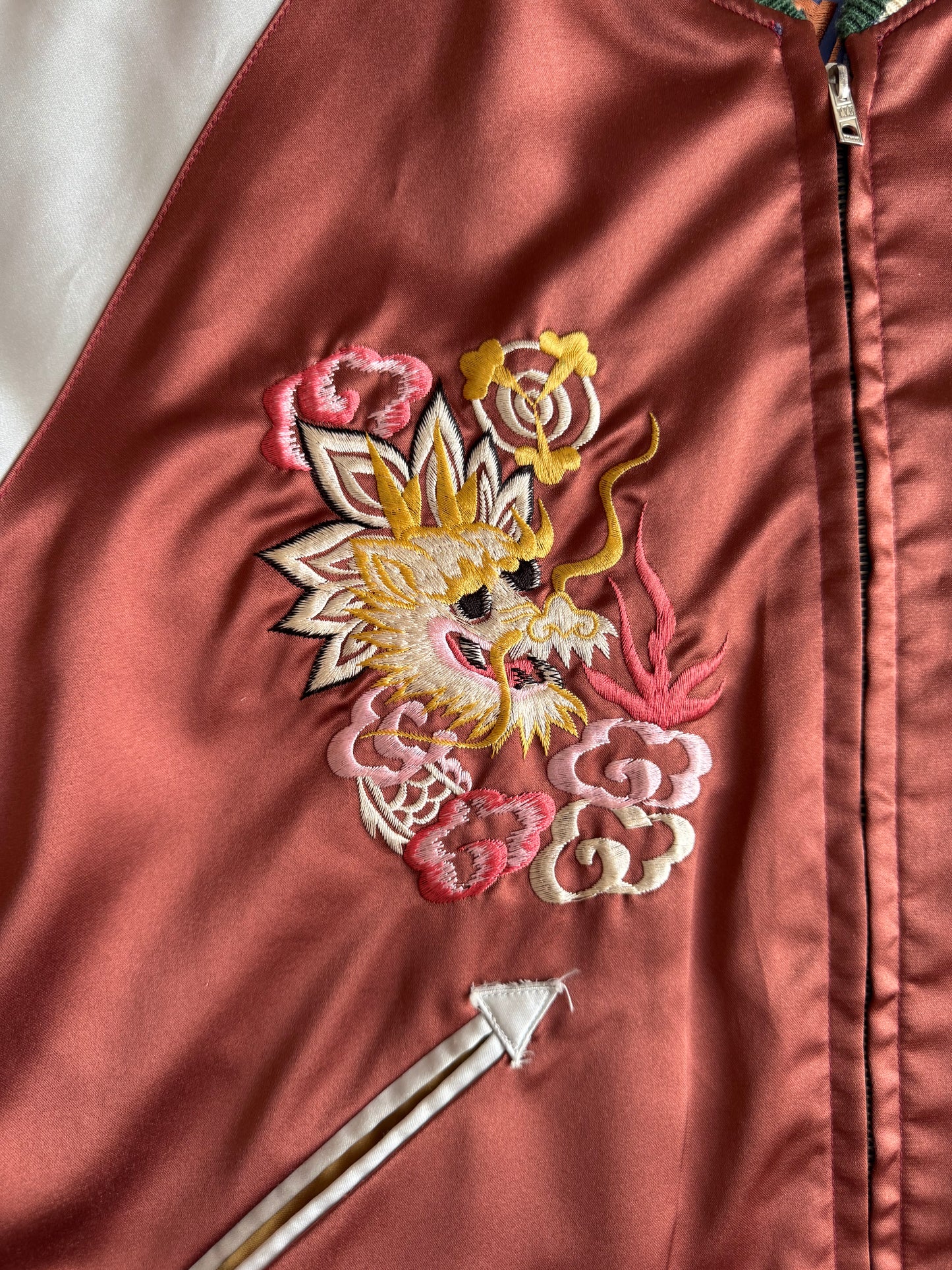 Vintage Tailor Toyo Enterprise Reversible Hawaii Sukajan Jacket Dragon Hawaii Hula Girl Aloha Embroidered Japanese Souvenir Bomber Size M