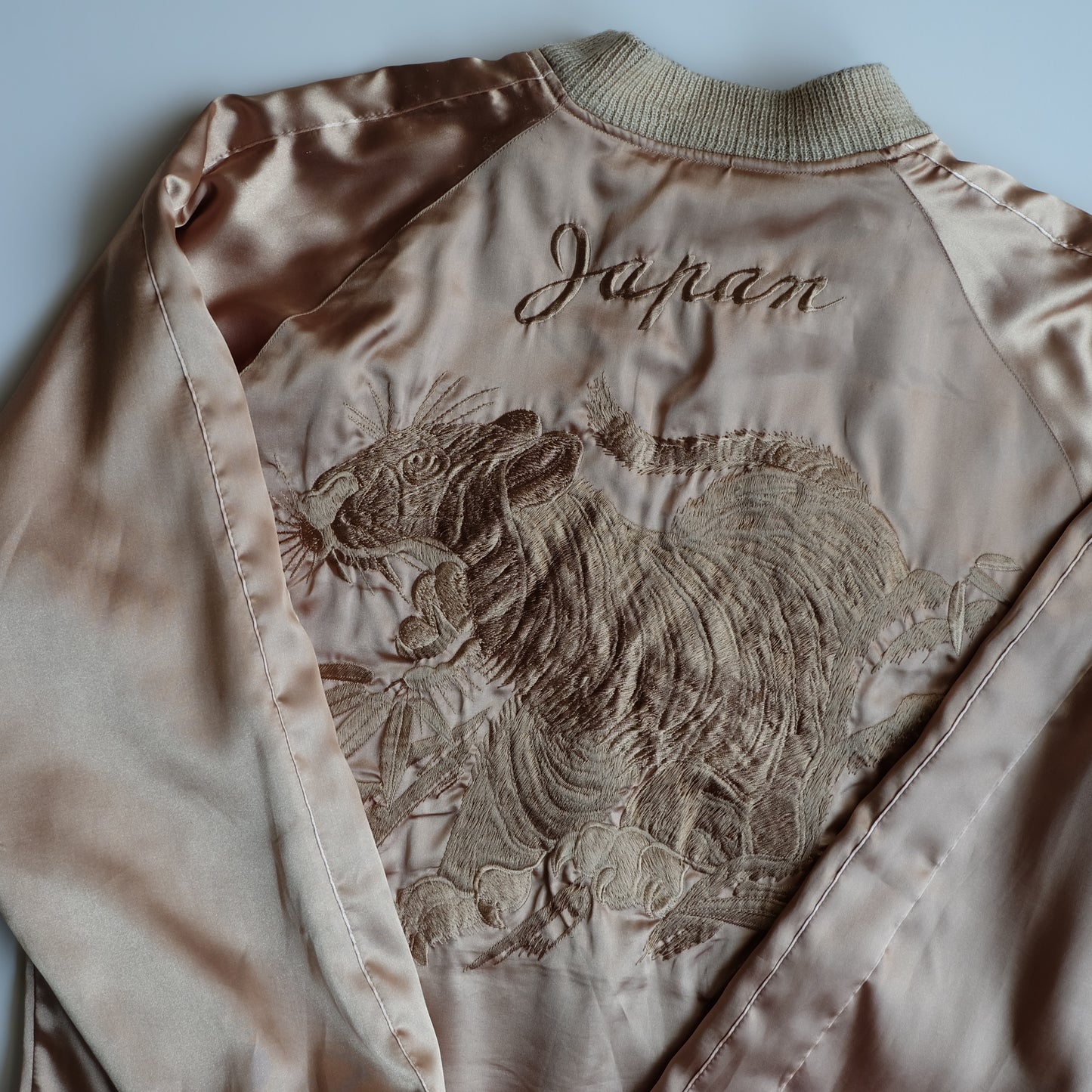 Rare Tailor Toyo TT11510 WHEELS Hot Rod Skull Women Gold Tiger Reversible Sukajan Japanese Souvenir Jacket