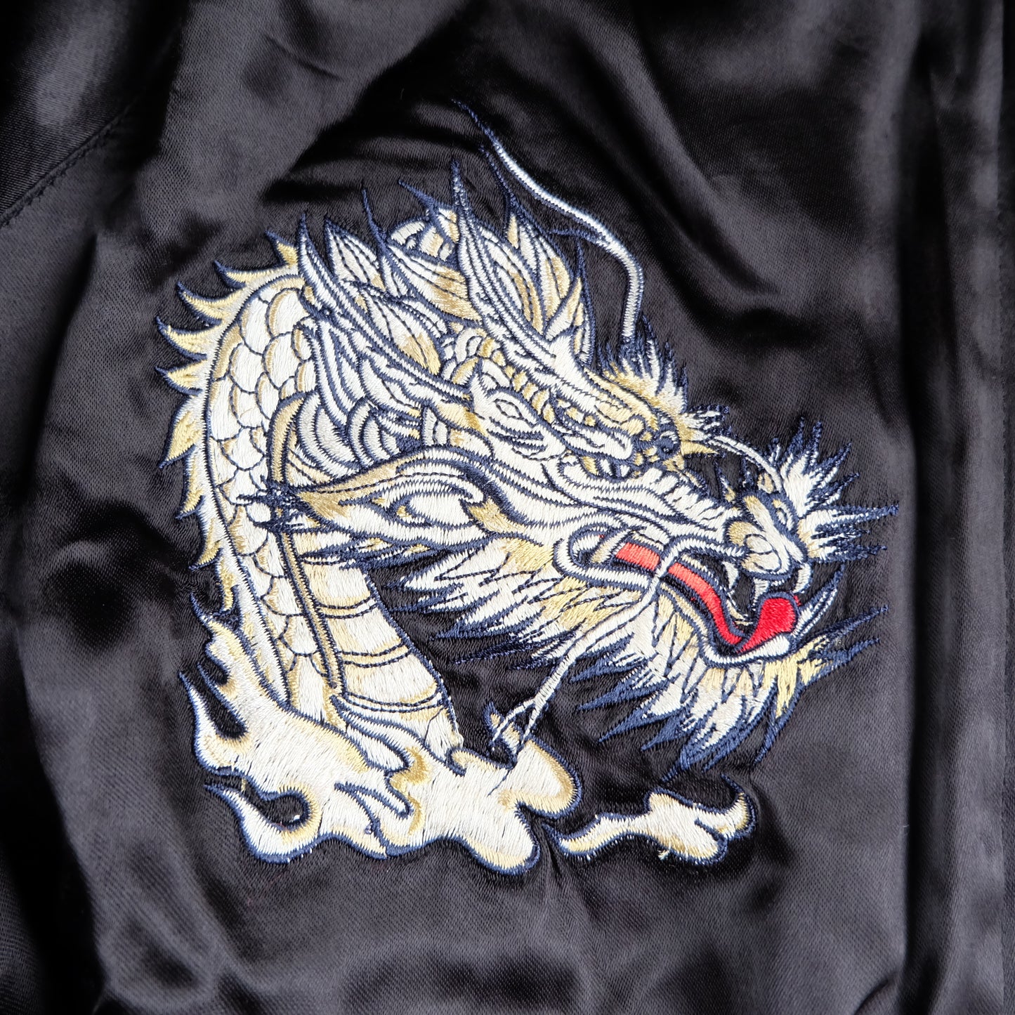 Rare CROWS x WORST Regulus Bōya Harumichi Reversible Sukajan Jacket | Japan Tokyo Dragon Black Satin Manga Bomber