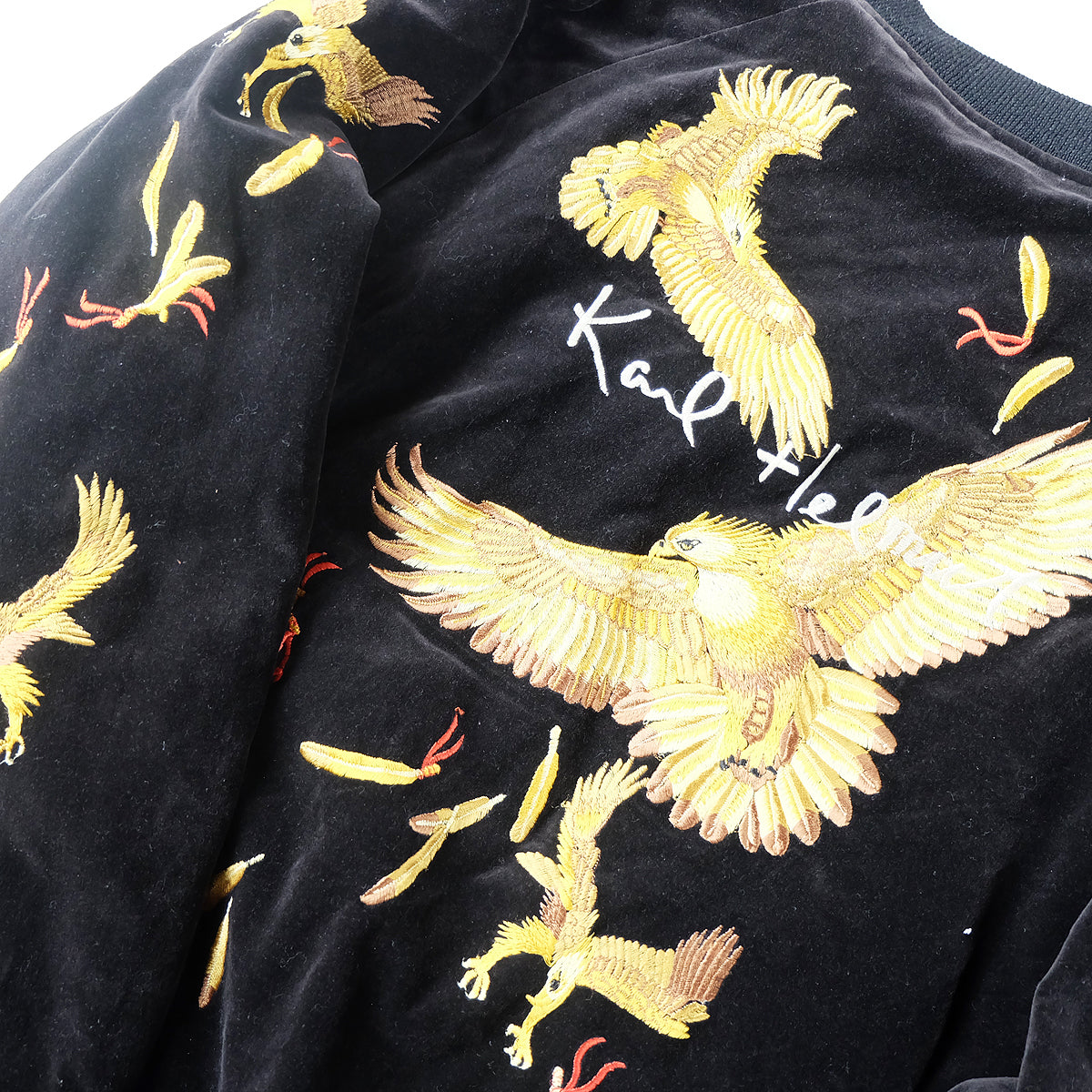 Vintage Karl Helmut Reversible Sukajan Jacket L Black Velvet Eagle Tiger Japan Map Pink House Amekaji Souvenir Bomber