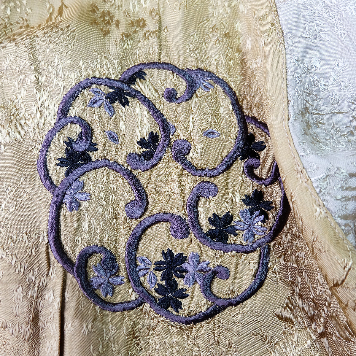 Vintage Reversible Nio Agyo Ungyo Sukajan Jacket M-L Gold Brocade Japanese Buddhist Guardian Yokosuka Bomber