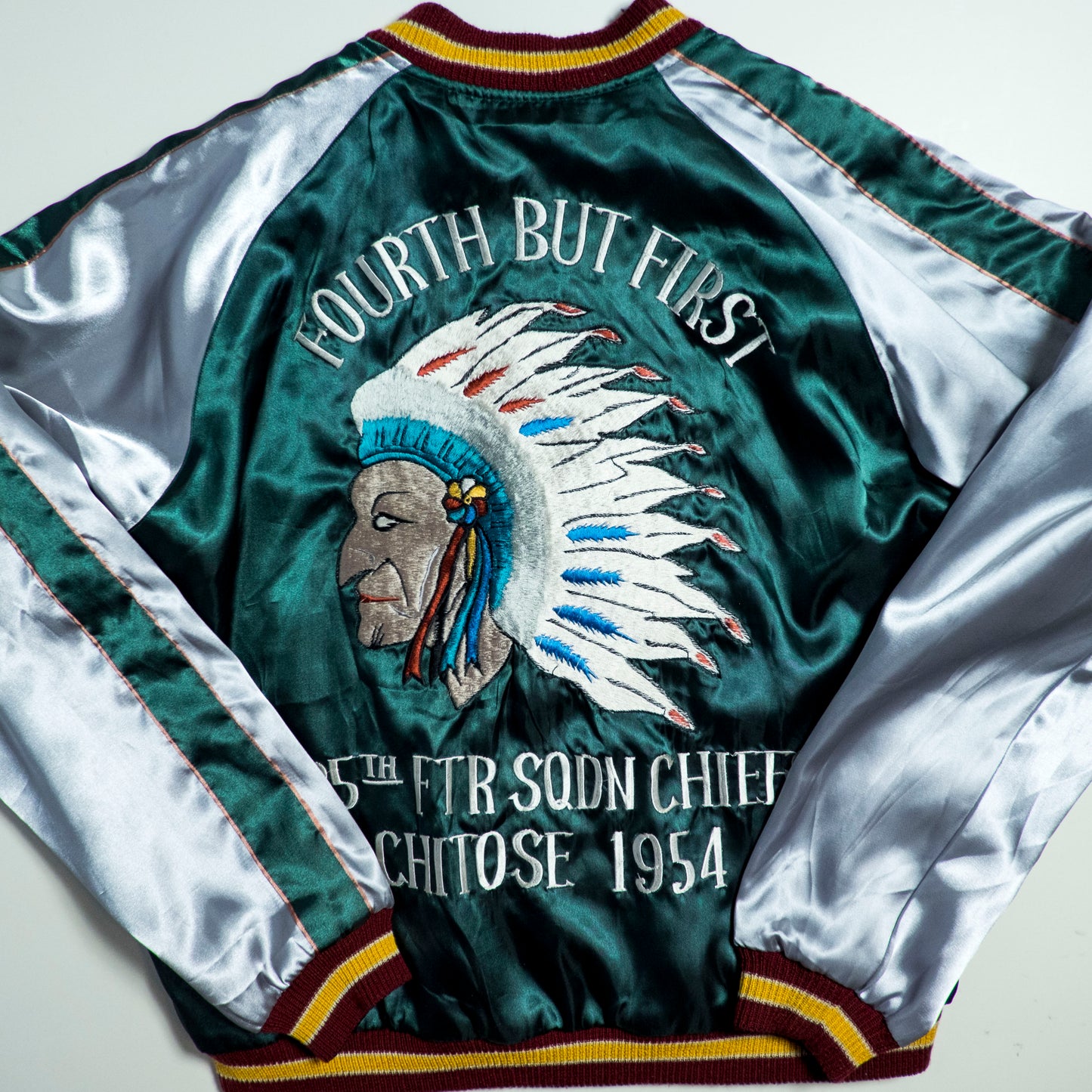 Vintage Tailor Toyo TT11145 Reversible Sukajan XL 335th Chiefs Chitose Hawaii Pan Am Flying Clippers Souvenir Jacket M-L