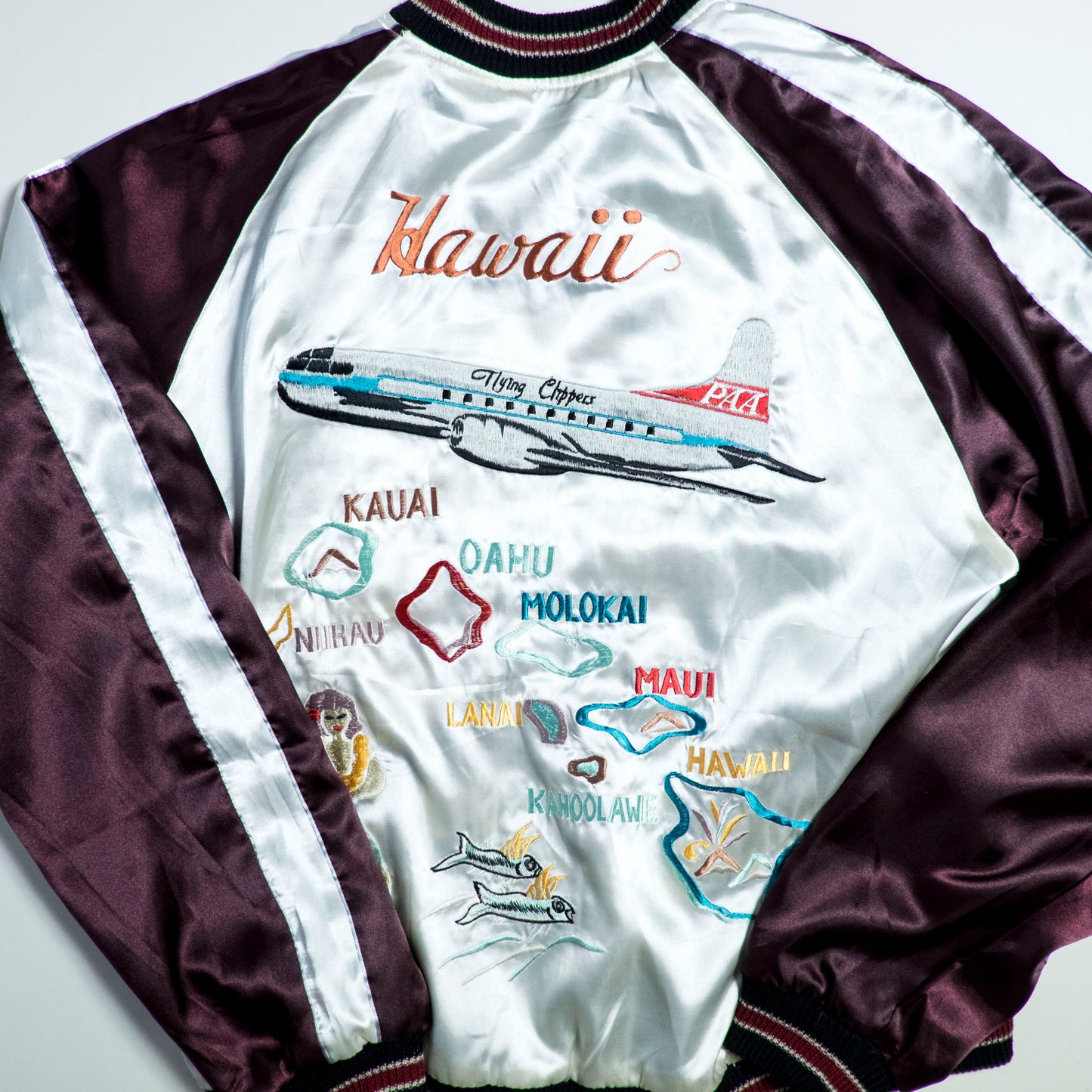 Vintage Tailor Toyo TT11145 Reversible Sukajan XL 335th Chiefs Chitose Hawaii Pan Am Flying Clippers Souvenir Jacket M-L