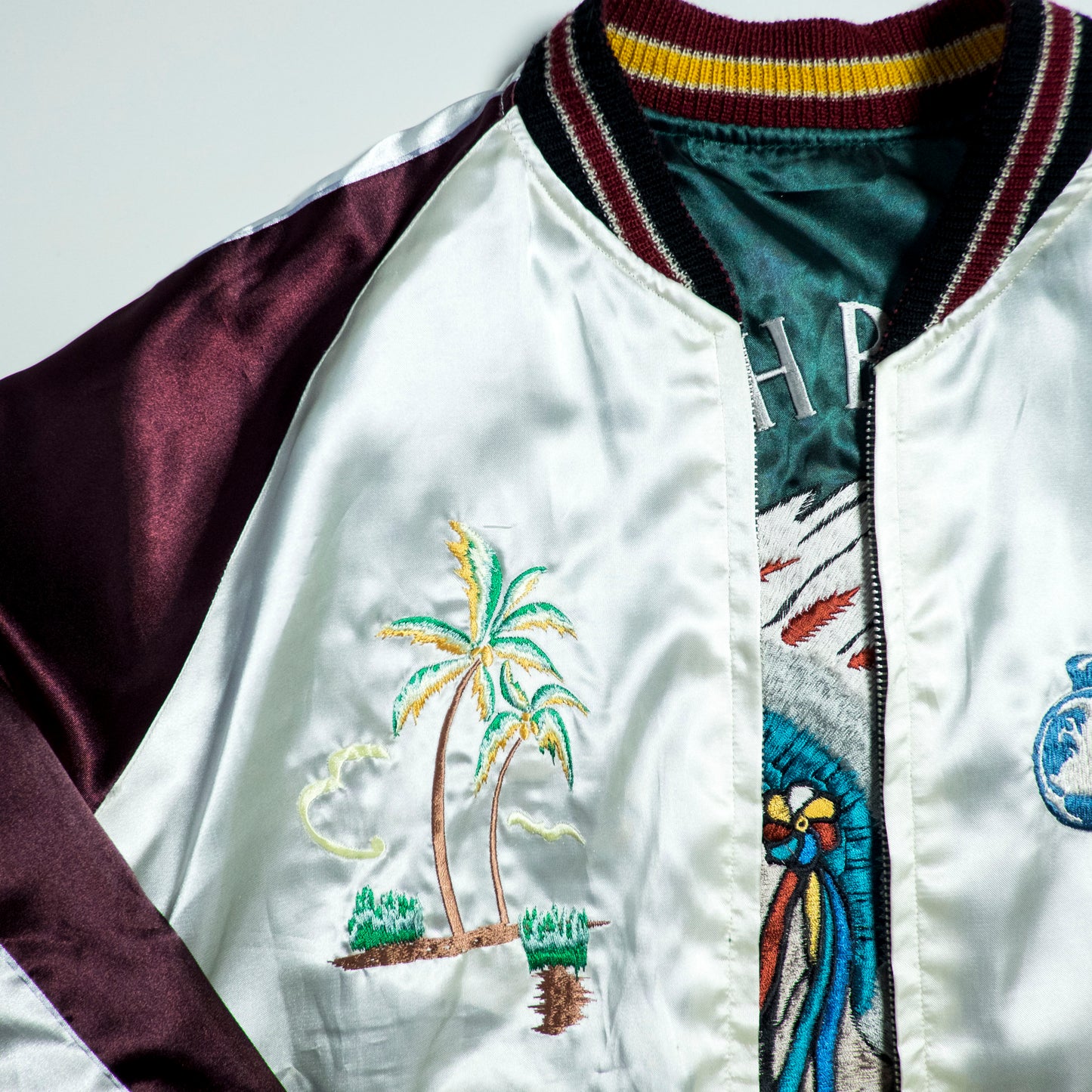 Vintage Tailor Toyo TT11145 Reversible Sukajan XL 335th Chiefs Chitose Hawaii Pan Am Flying Clippers Souvenir Jacket M-L