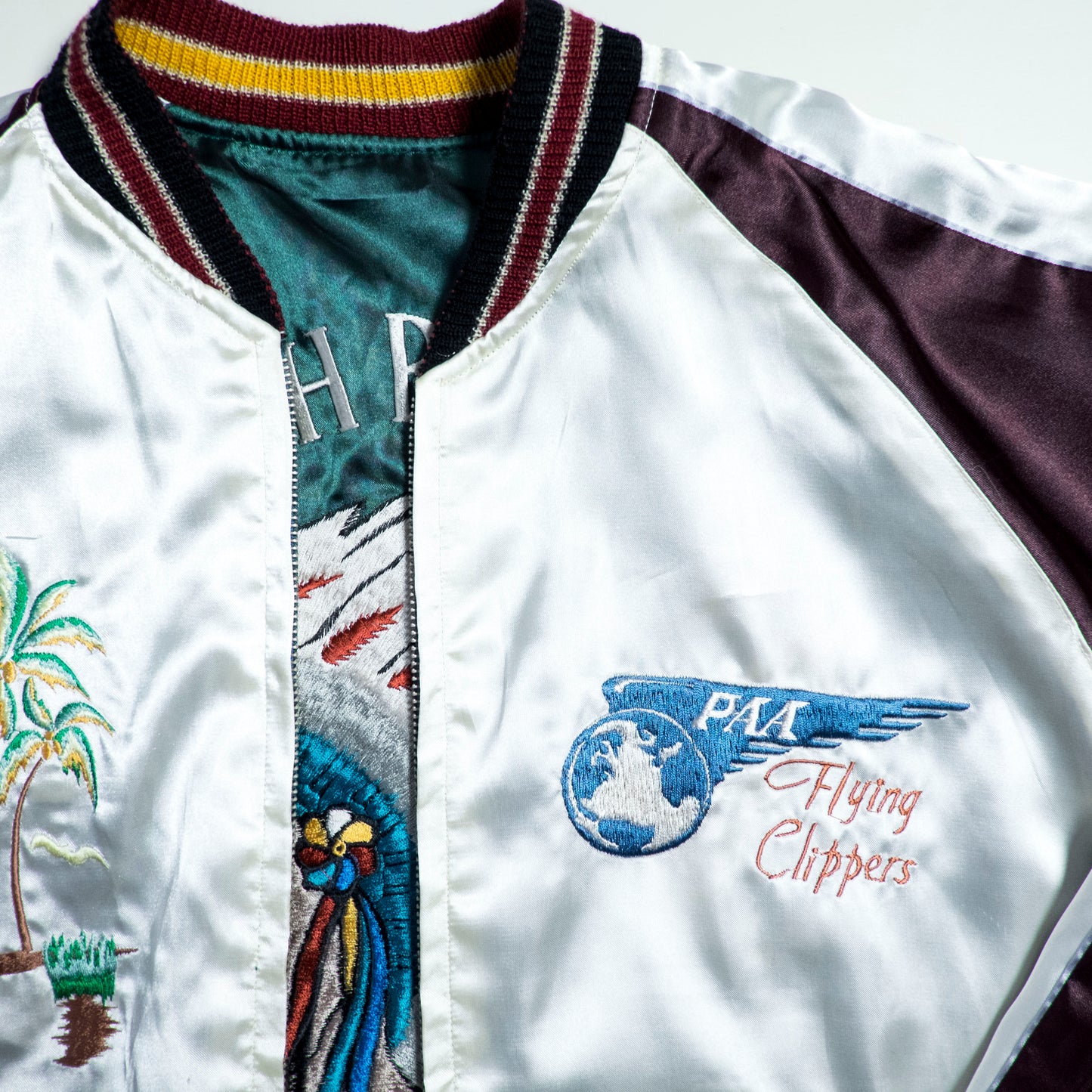 Vintage Tailor Toyo TT11145 Reversible Sukajan XL 335th Chiefs Chitose Hawaii Pan Am Flying Clippers Souvenir Jacket M-L
