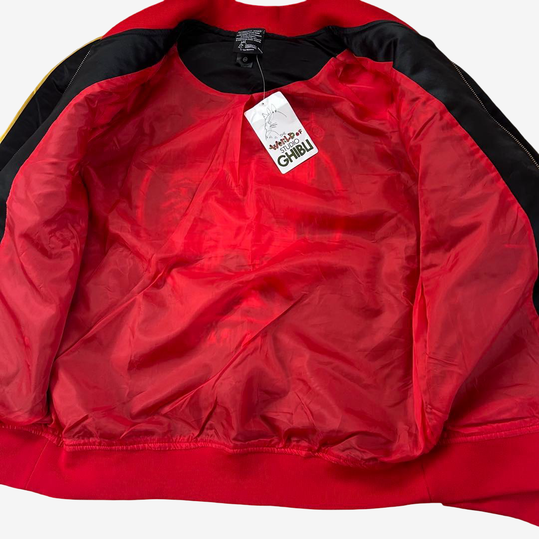 Spirited Away Aburaya Sukajan Jacket Studio Ghibli 20th Anniversary Embroidered Red Black Anime Souvenir Jacket Free Size