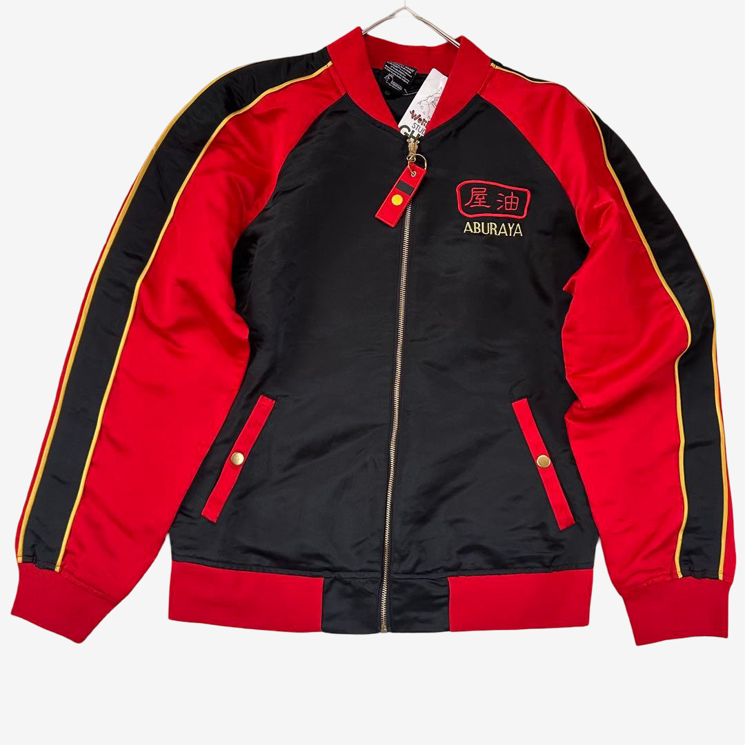 Spirited Away Aburaya Sukajan Jacket Studio Ghibli 20th Anniversary Embroidered Red Black Anime Souvenir Jacket Free Size