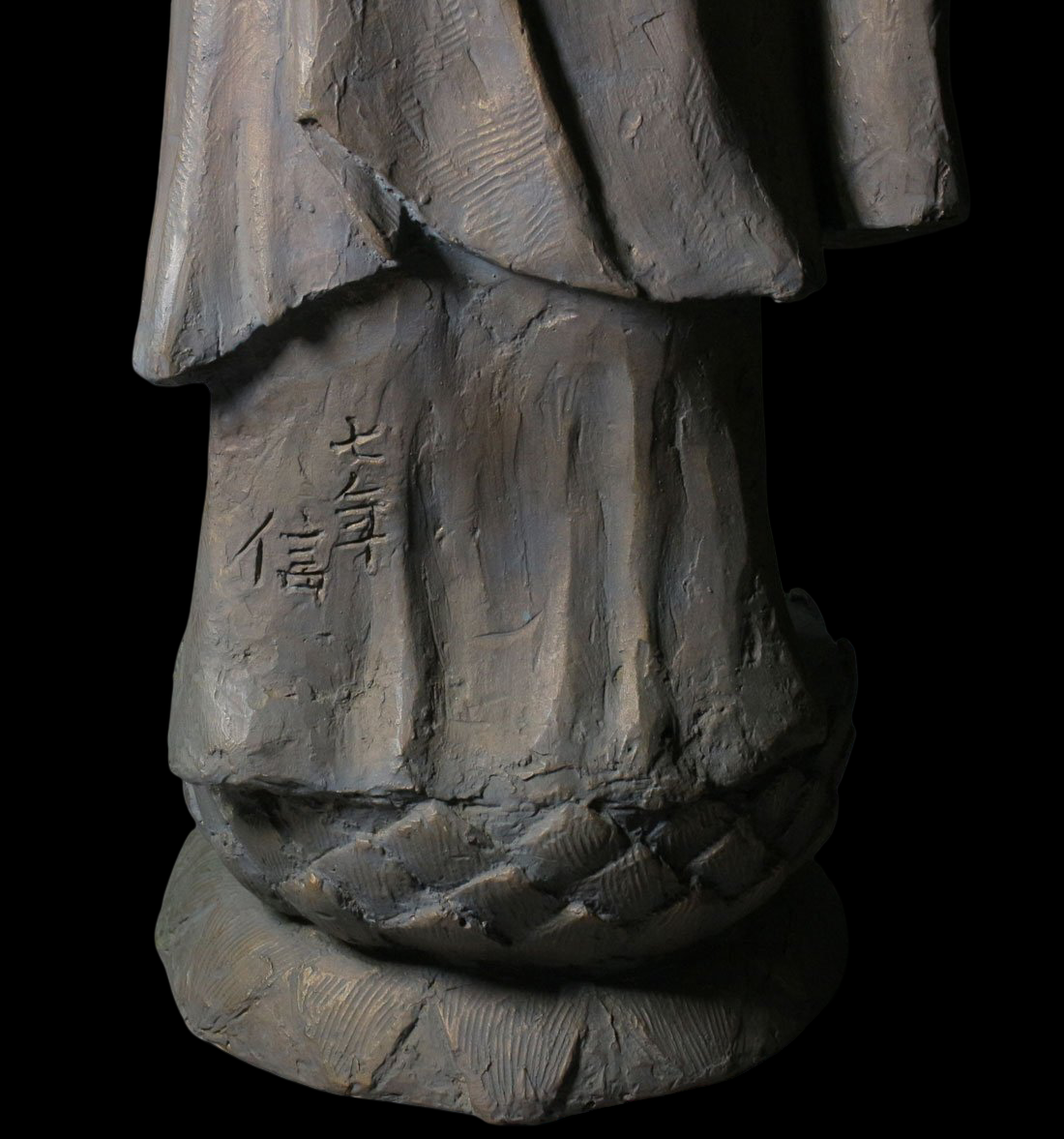 Exhibition Scale Jizo Bosatsu Bronze Figure — 81 cm Devotional Buddhist Sculpture