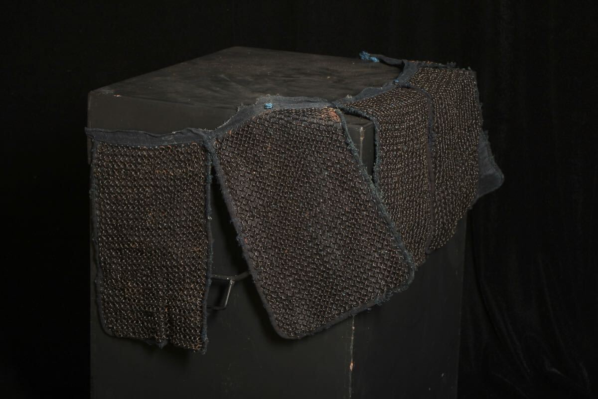 Samurai Yoroi Armor Kusari Bugu Kacchu Gusoku with Chainmail Hood | Edo Period Iron Defense Armor | Antique Japanese Martial Art