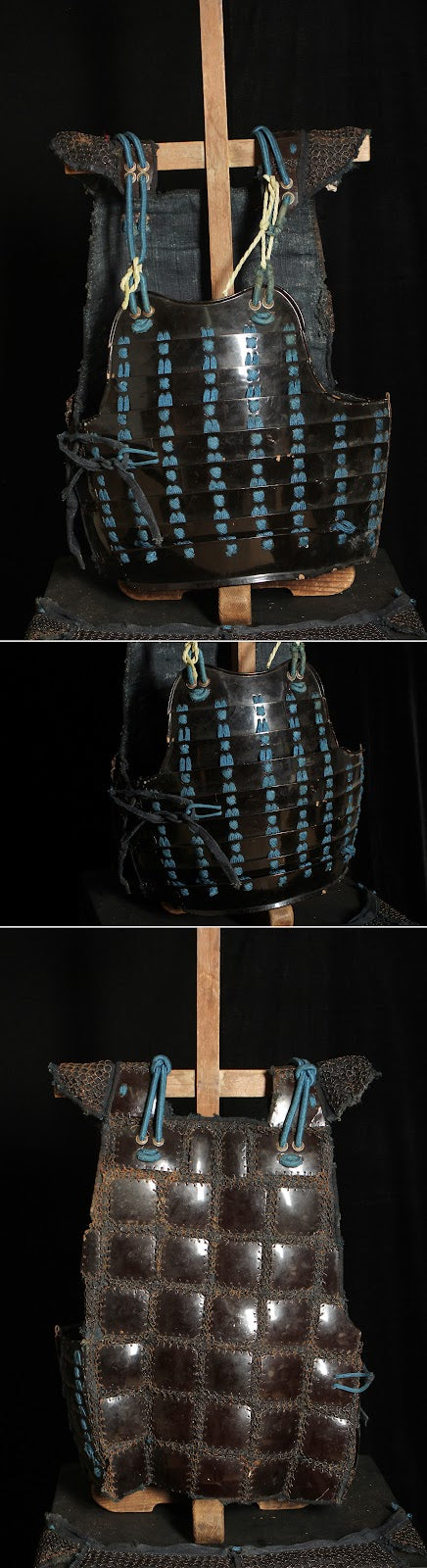 Samurai Yoroi Armor Kusari Bugu Kacchu Gusoku with Chainmail Hood | Edo Period Iron Defense Armor | Antique Japanese Martial Art