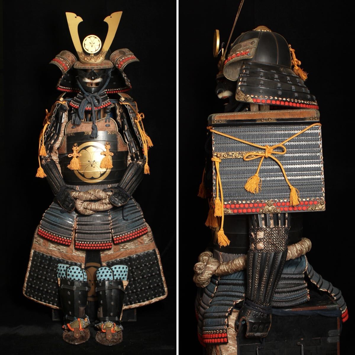Satsuma-Style Samurai Yoroi Armor Gusoku Display Set —  Bold Clan Aesthetic, Collector Showcase