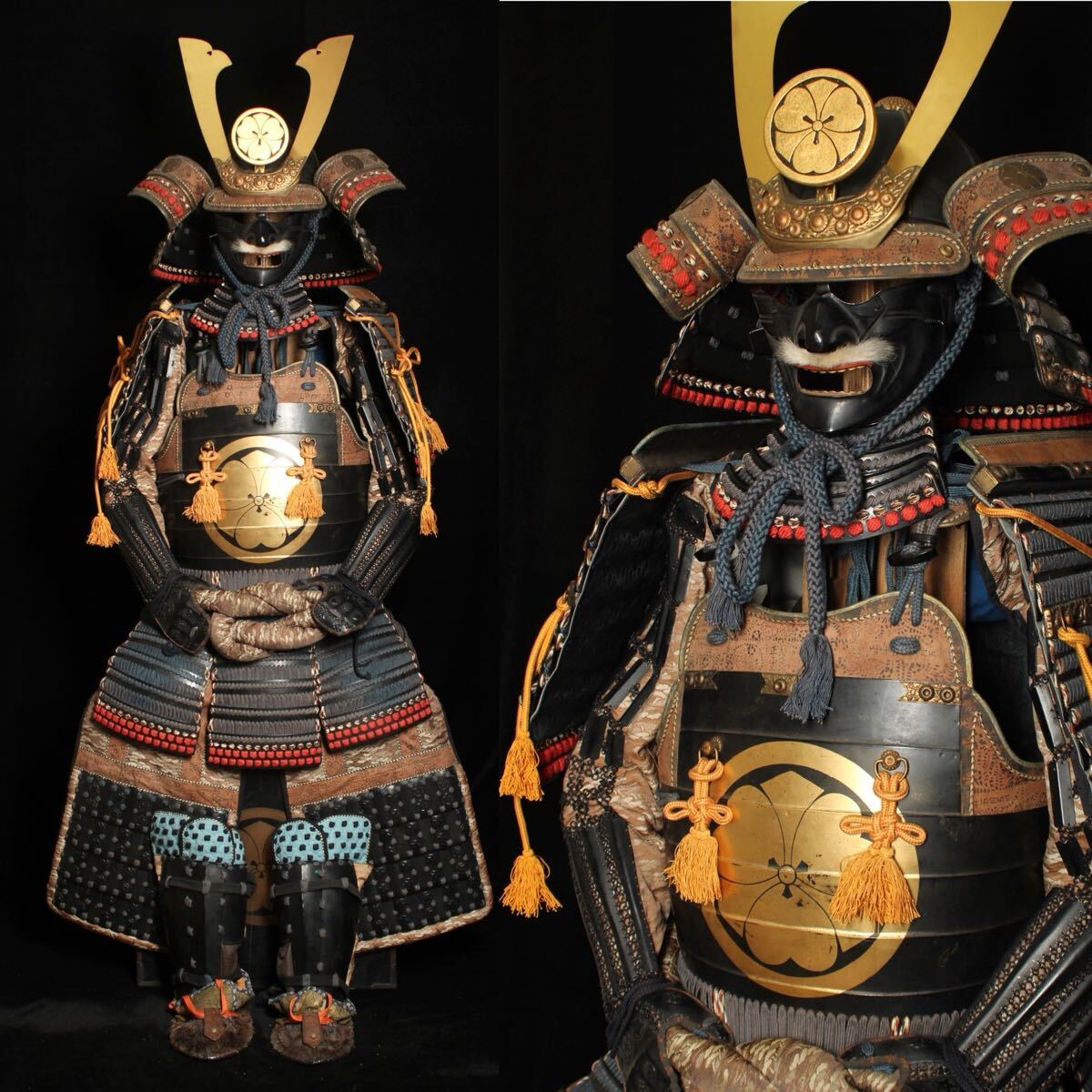 Satsuma-Style Samurai Yoroi Armor Gusoku Display Set —  Bold Clan Aesthetic, Collector Showcase