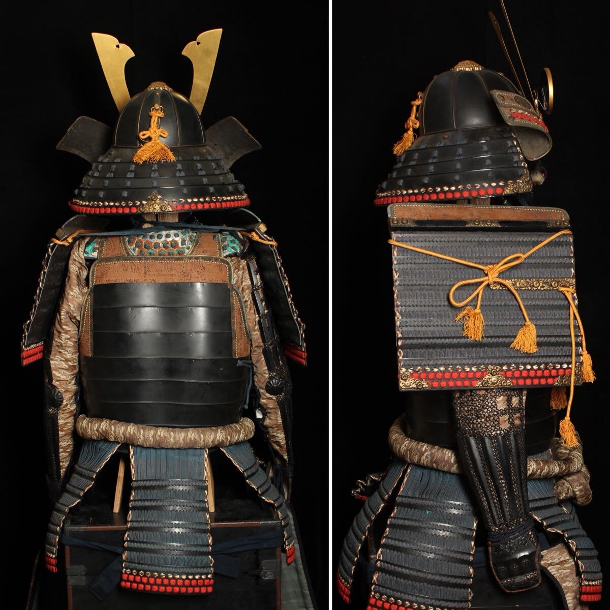 Satsuma-Style Samurai Yoroi Armor Gusoku Display Set —  Bold Clan Aesthetic, Collector Showcase