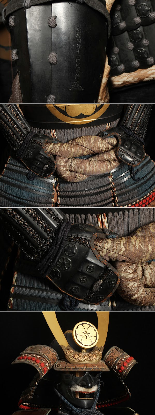 Satsuma-Style Samurai Yoroi Armor Gusoku Display Set —  Bold Clan Aesthetic, Collector Showcase