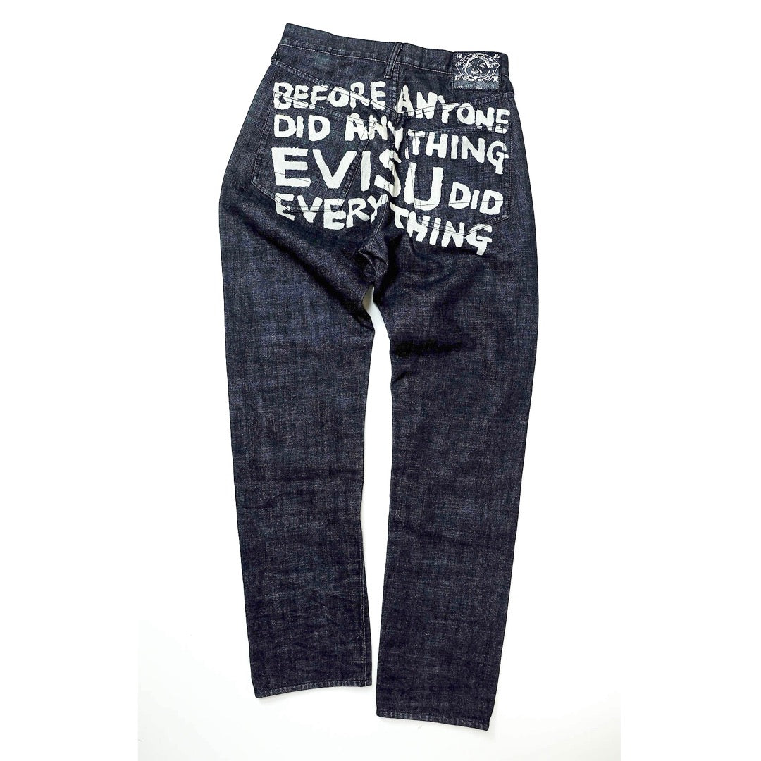 Vintage Evisu "Before Anyone Did Anything, EVISU Did Everything" Jeans | Made in Japan Selvedge Denim | Heritage Streetwear